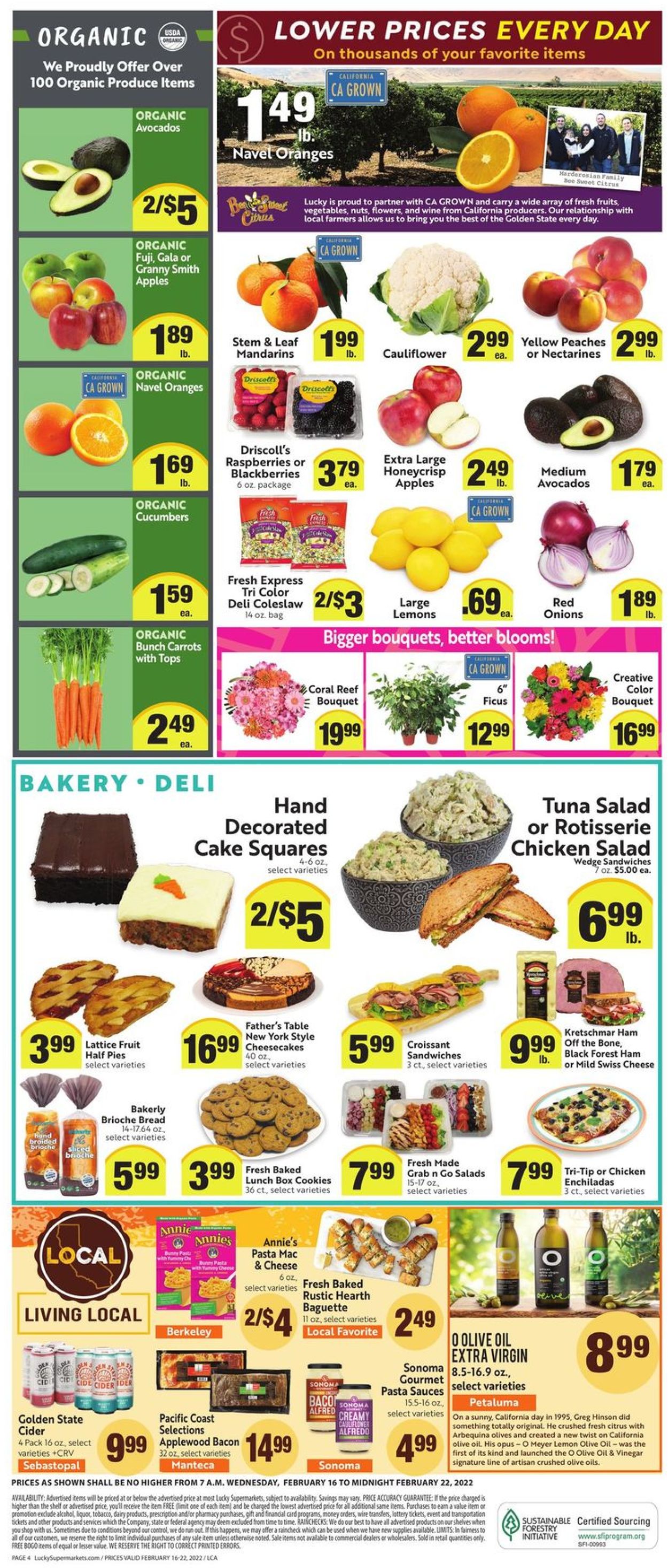 Lucky Supermarkets Weekly Ad Circular - valid 02/16-02/22/2022 (Page 4)