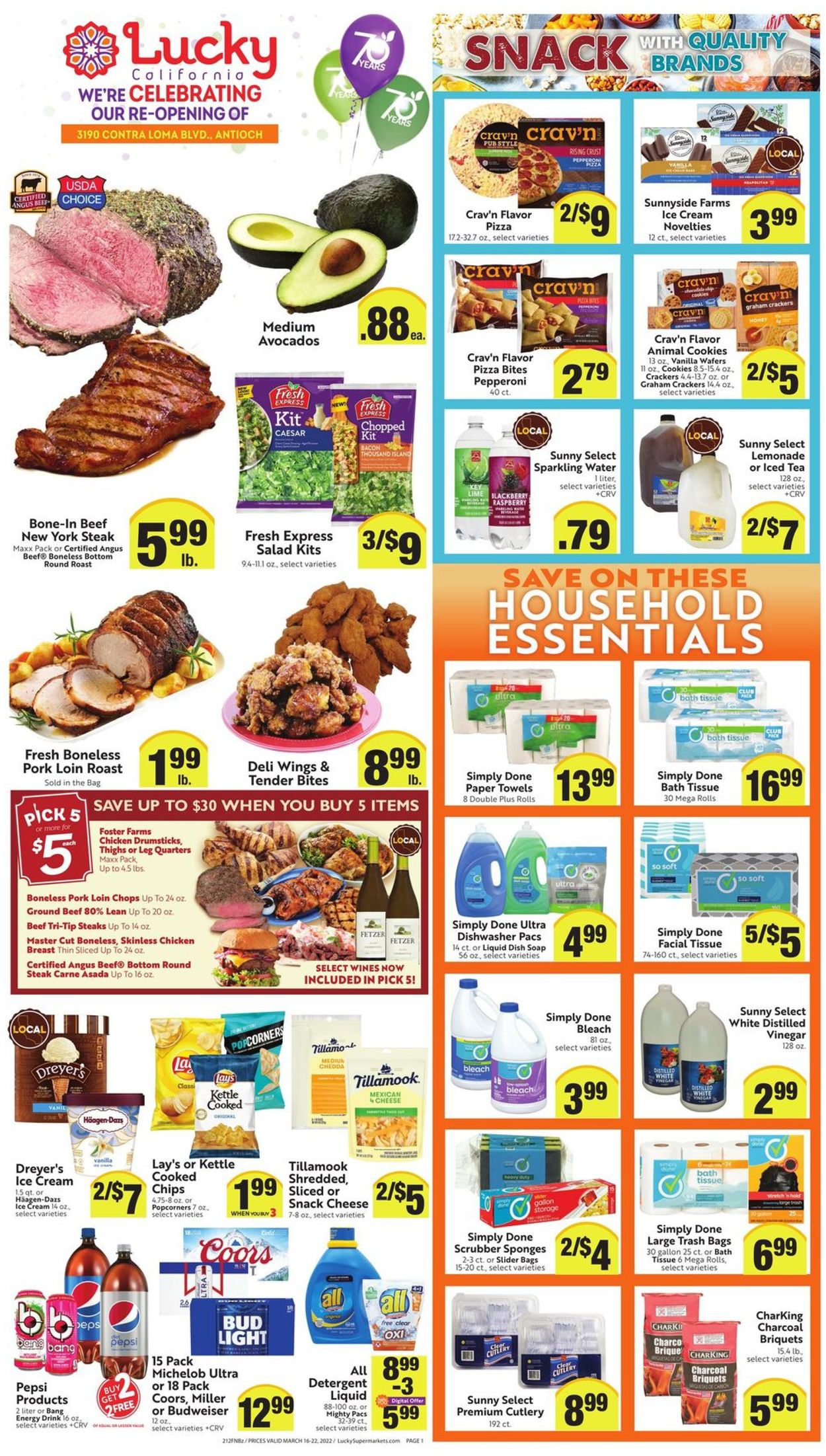 Lucky Supermarkets Weekly Ad Circular - valid 03/16-03/22/2022