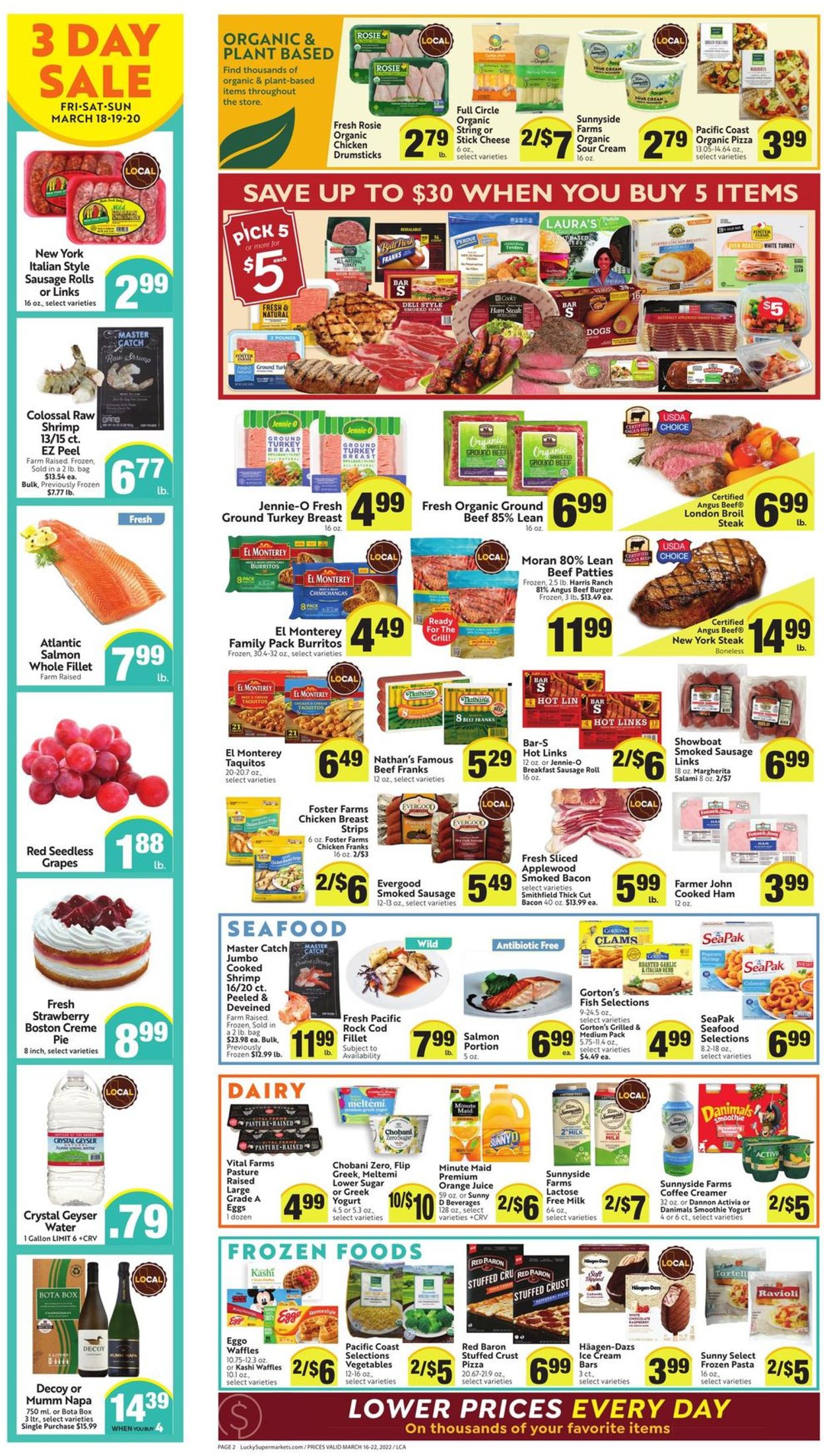 Lucky Supermarkets Weekly Ad Circular - valid 03/16-03/22/2022 (Page 2)