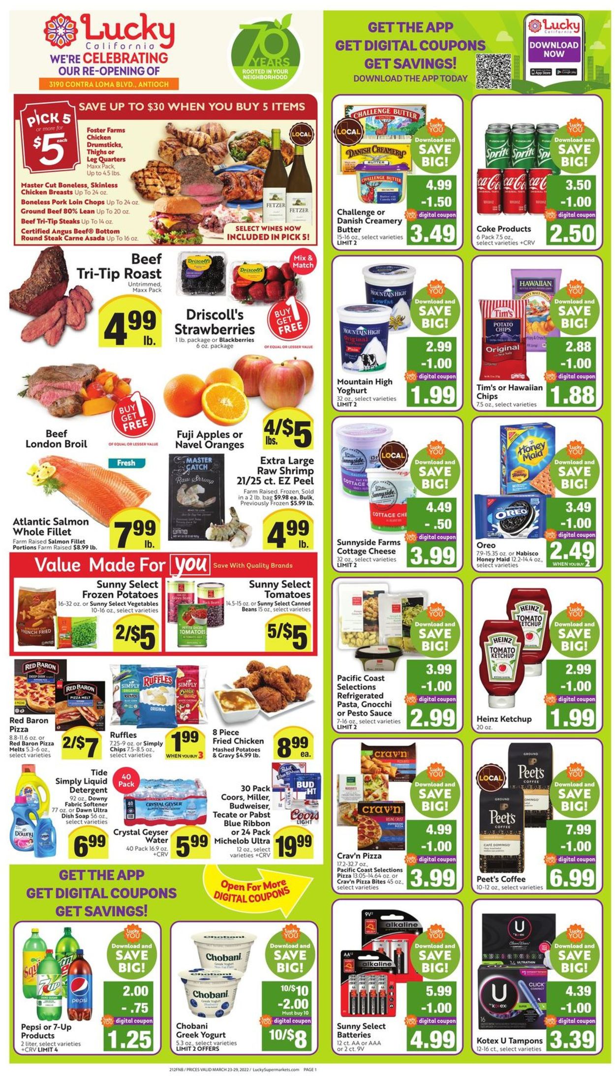 Lucky Supermarkets Weekly Ad Circular - valid 03/23-03/29/2022