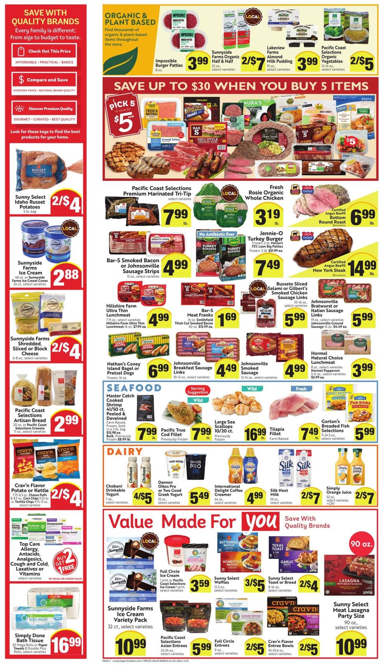 Lucky Supermarkets Weekly Ad Circular - valid 03/23-03/29/2022 (Page 2)
