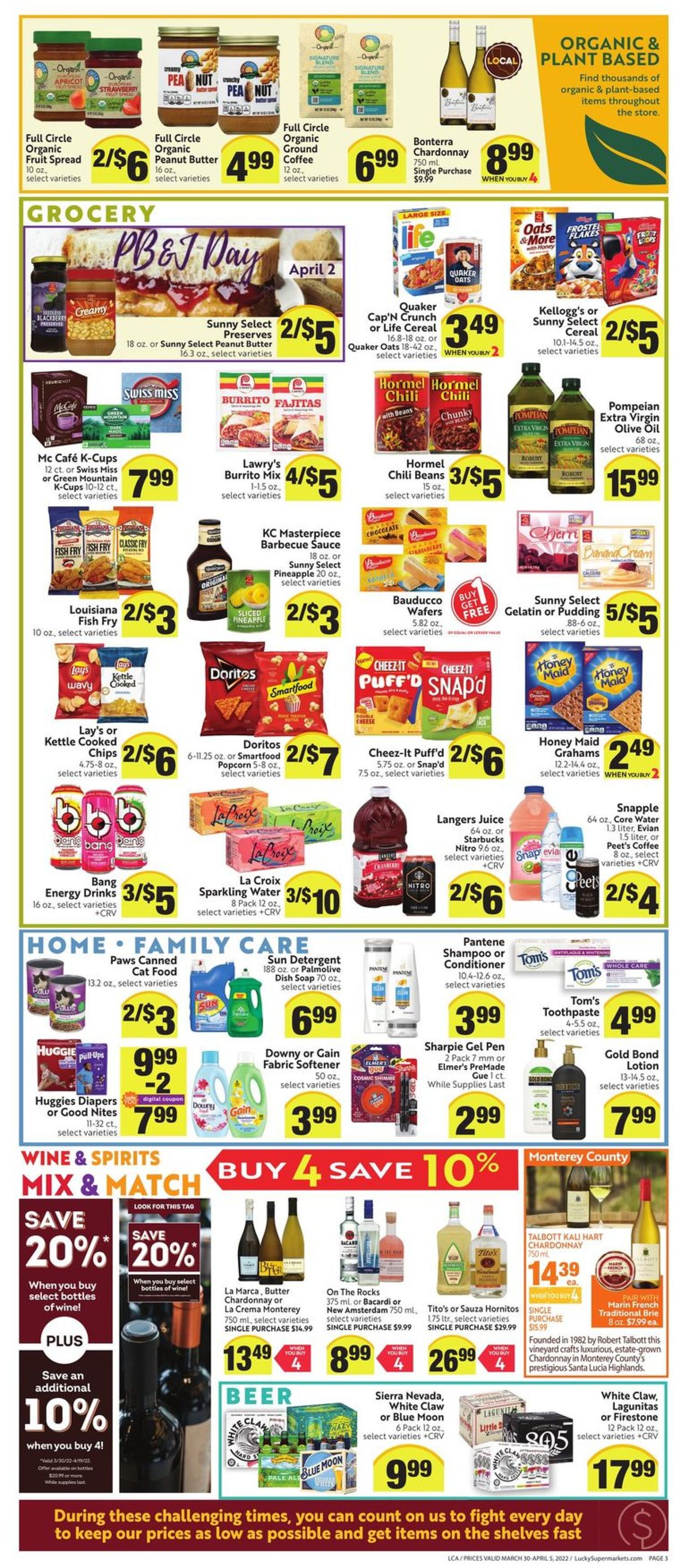 Lucky Supermarkets Weekly Ad Circular - valid 03/30-04/05/2022 (Page 3)