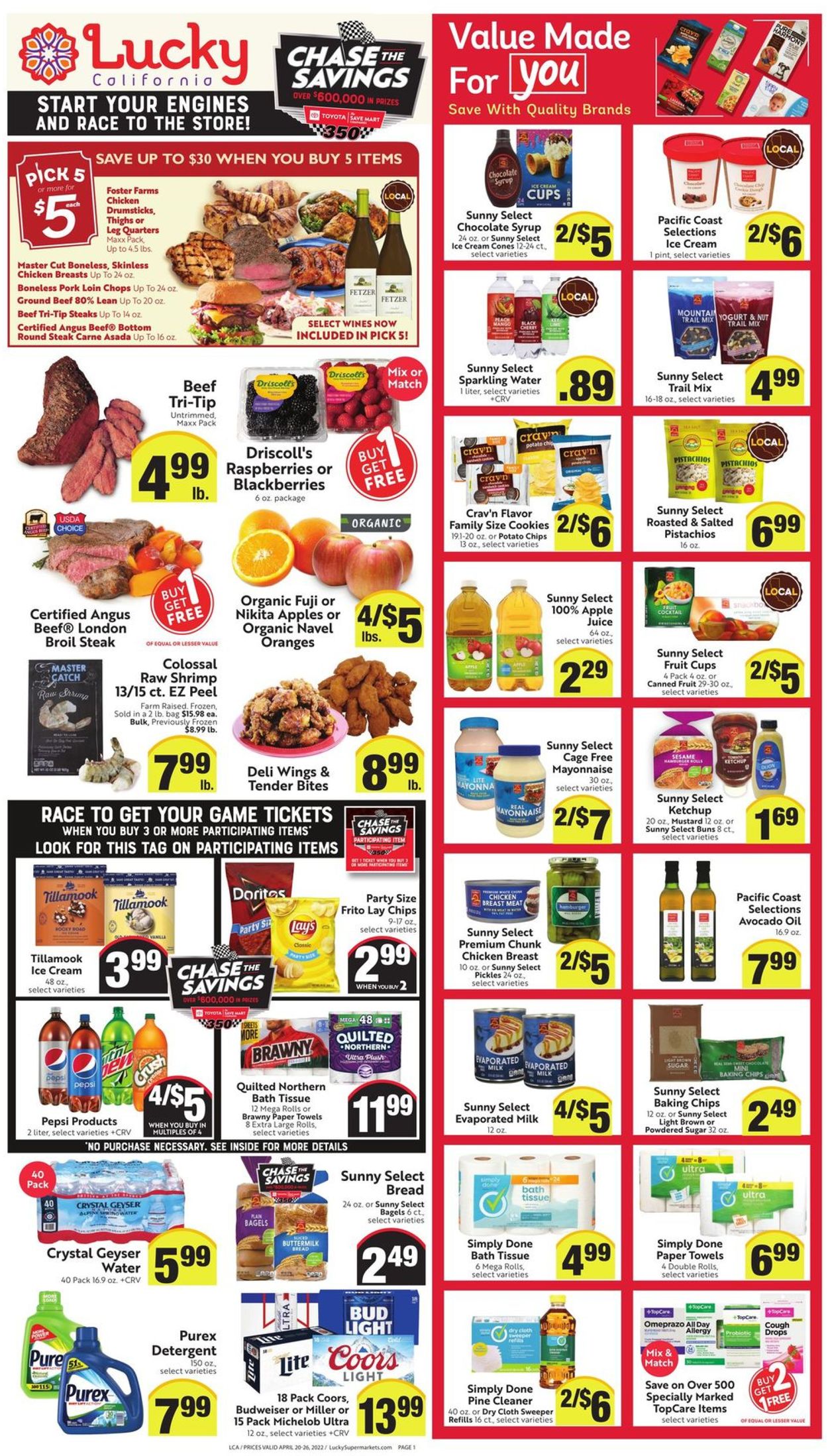 Lucky Supermarkets Weekly Ad Circular - valid 04/20-04/26/2022