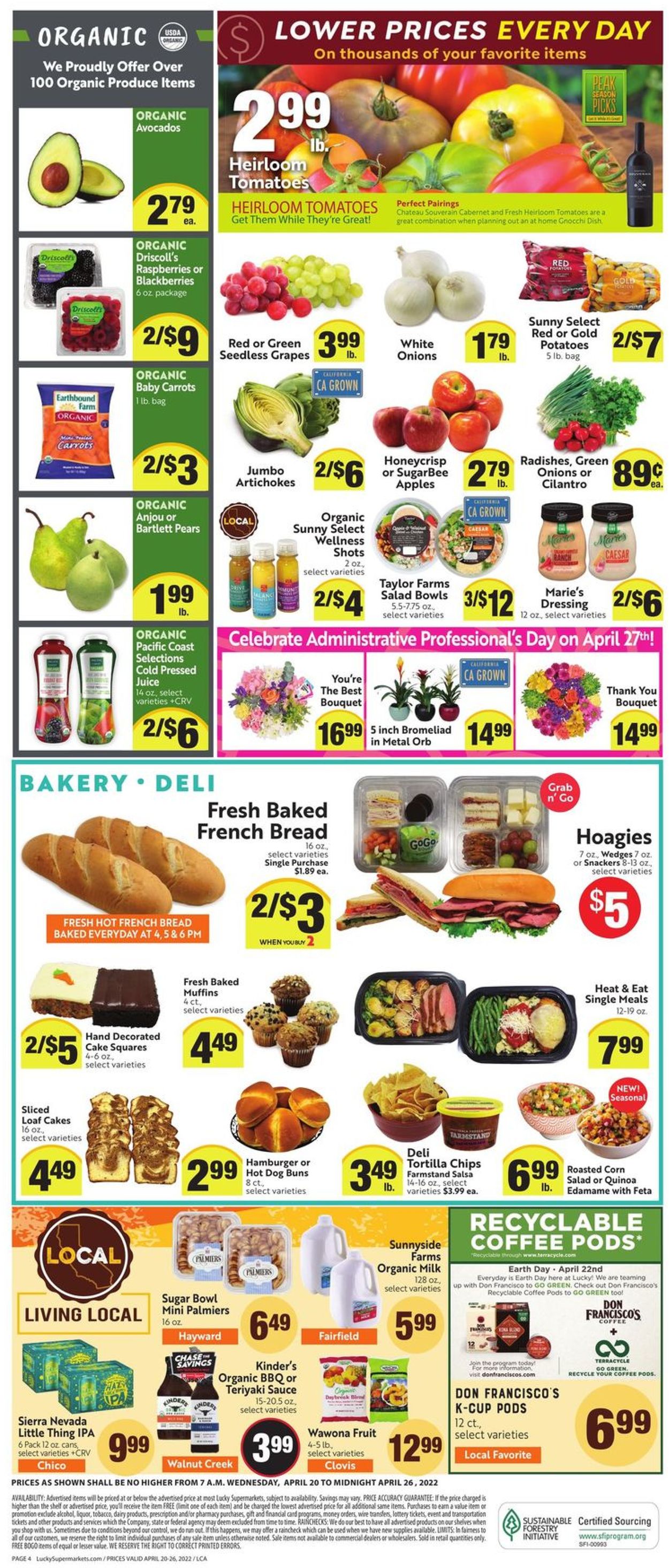 Lucky Supermarkets Weekly Ad Circular - valid 04/20-04/26/2022 (Page 4)