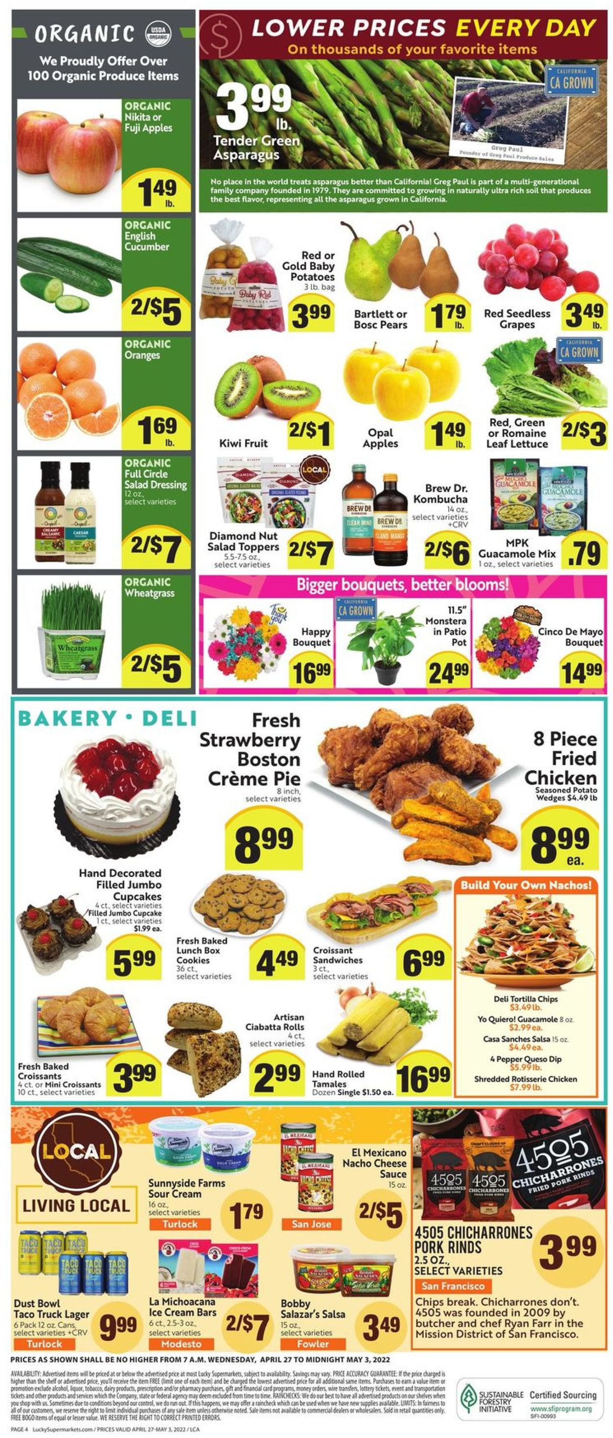 Lucky Supermarkets Weekly Ad Circular - valid 04/27-05/03/2022 (Page 4)