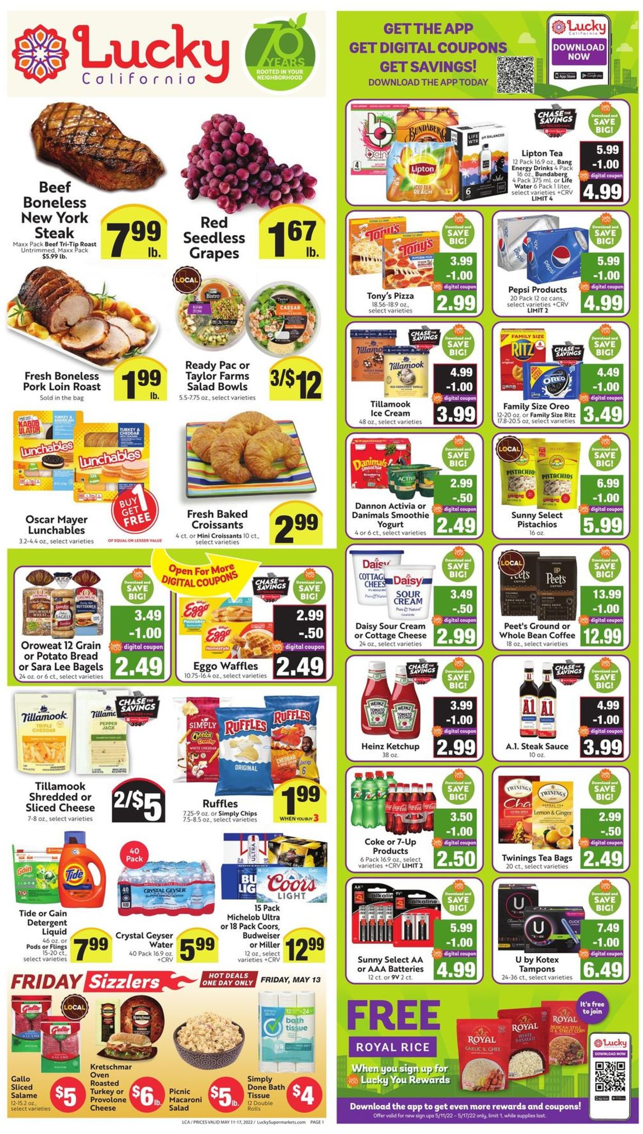 Lucky Supermarkets Weekly Ad Circular - valid 05/11-05/17/2022