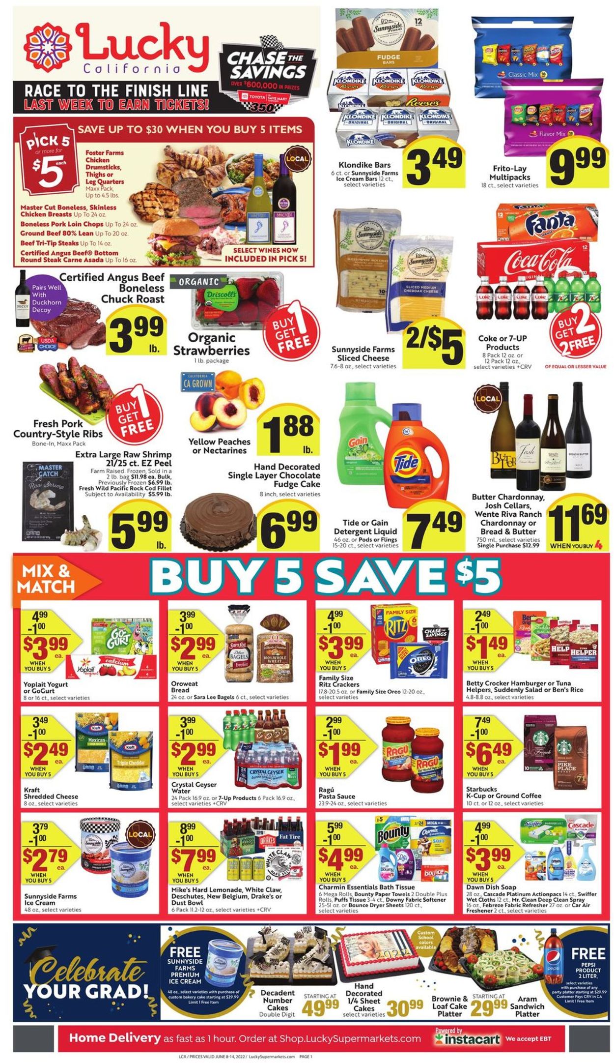 Lucky Supermarkets Weekly Ad Circular - valid 06/08-06/14/2022