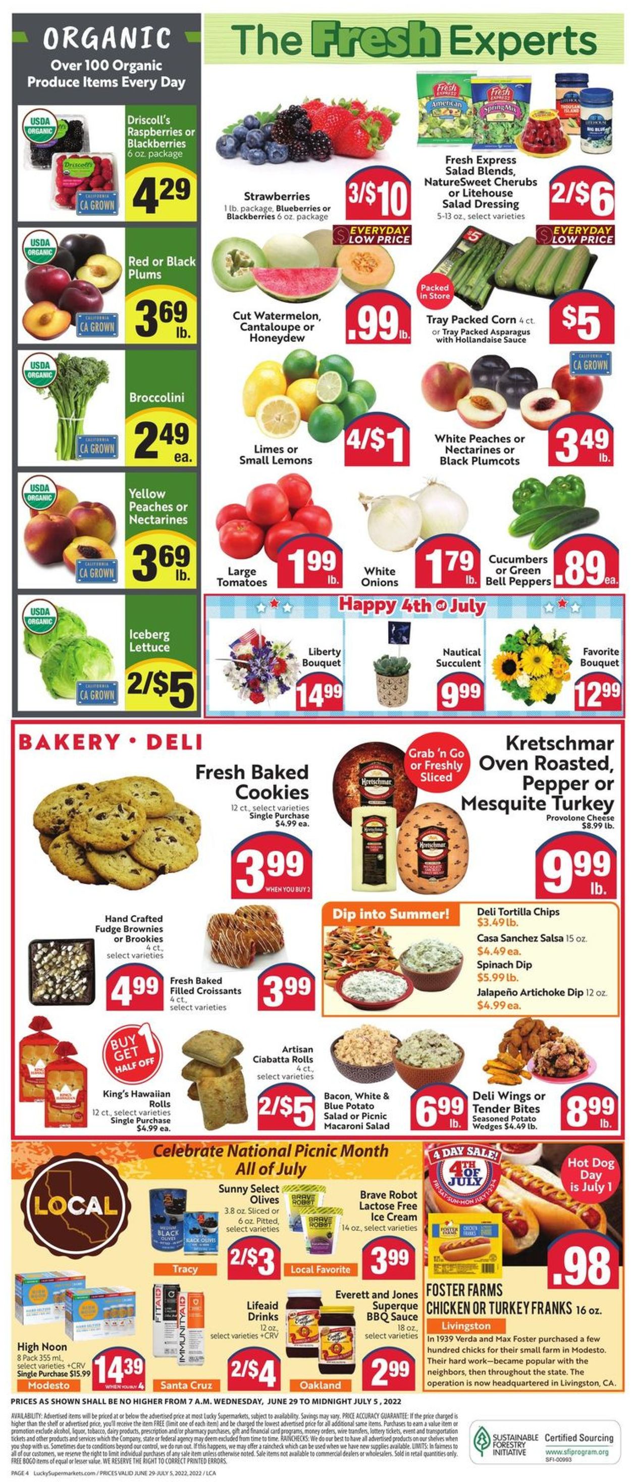 Lucky Supermarkets - 4th of July Sale Weekly Ad Circular - valid 06/29-07/05/2022 (Page 4)