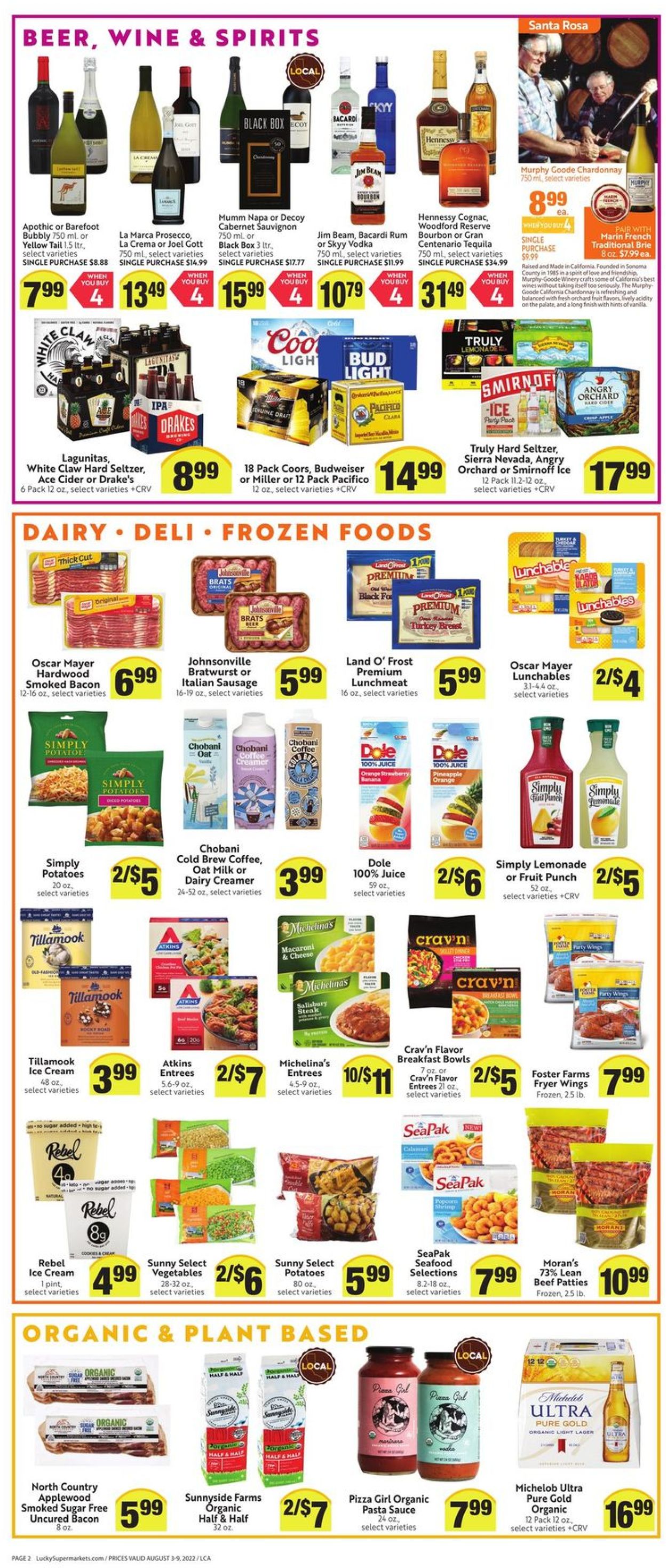 Lucky Supermarkets Weekly Ad Circular - valid 08/03-08/09/2022 (Page 2)