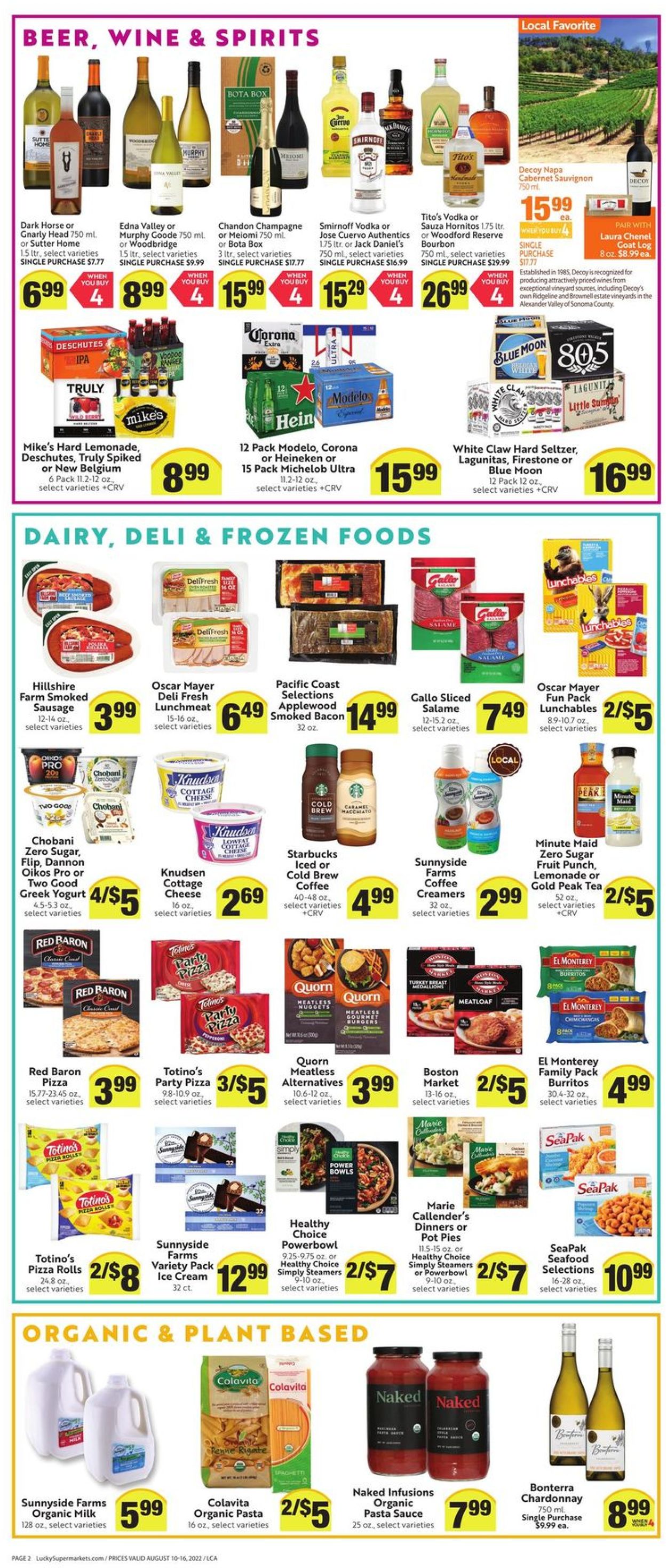 Lucky Supermarkets Weekly Ad Circular - valid 08/10-08/16/2022 (Page 2)