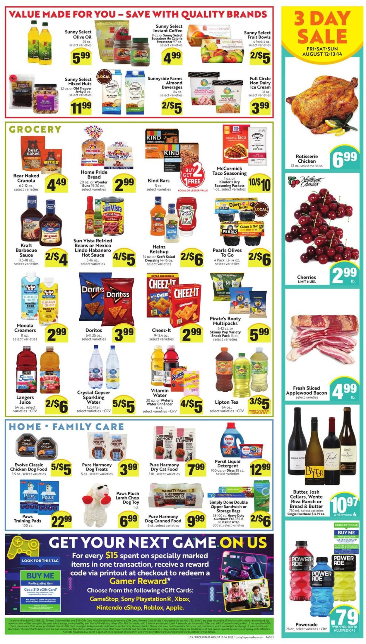 Lucky Supermarkets Weekly Ad Circular - valid 08/10-08/16/2022 (Page 3)