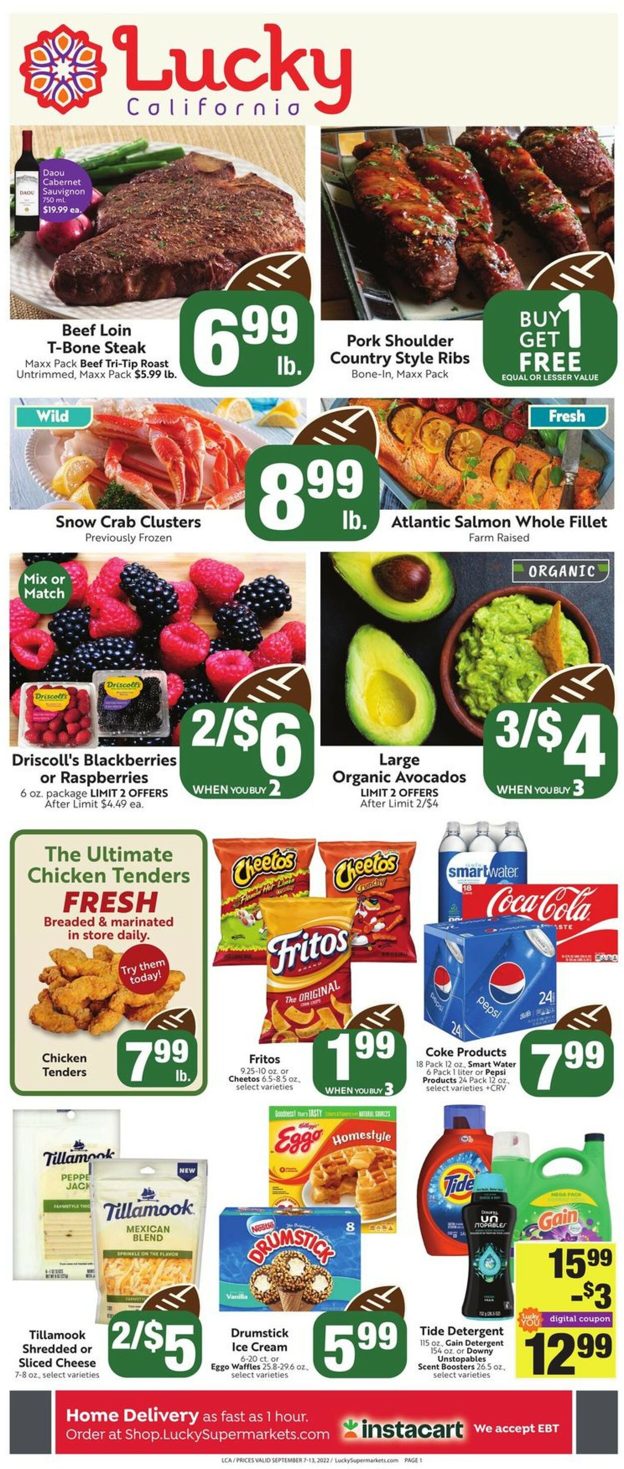 Lucky Supermarkets Weekly Ad Circular - valid 09/07-09/13/2022