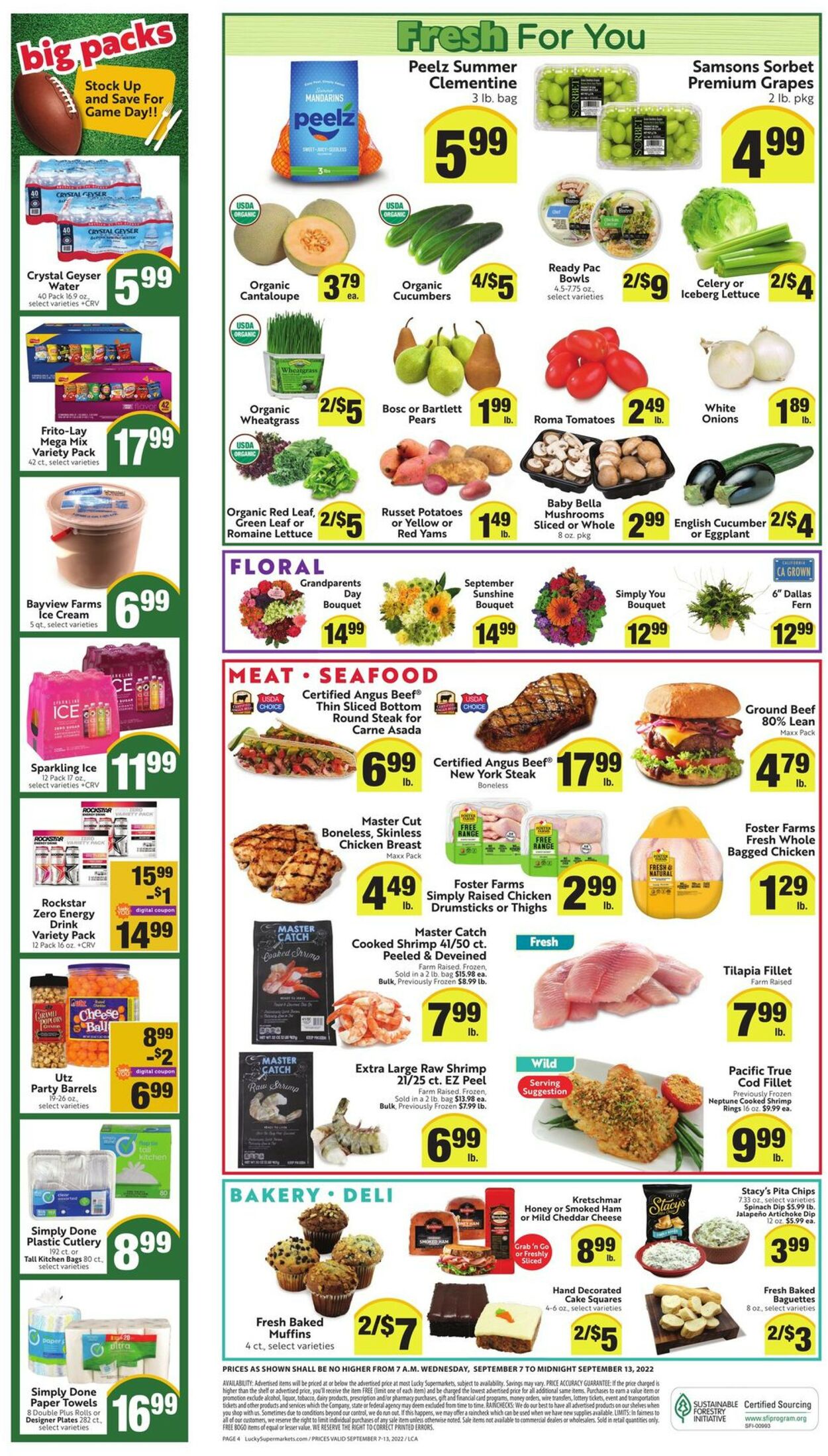 Lucky Supermarkets Weekly Ad Circular - valid 09/07-09/13/2022 (Page 4)