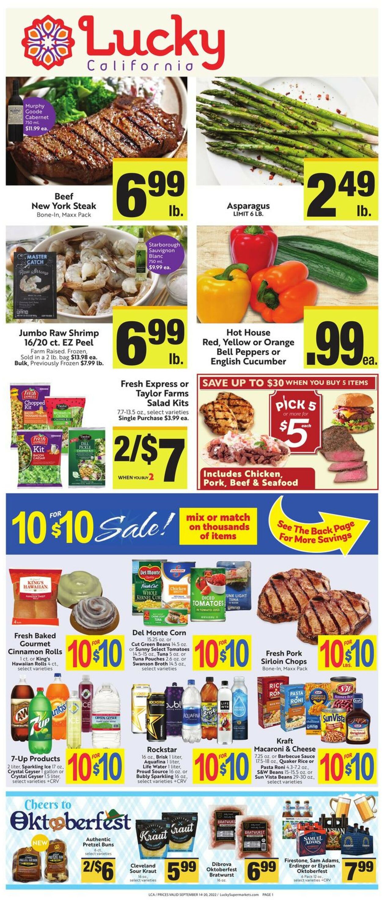 Lucky Supermarkets Weekly Ad Circular - valid 09/14-09/20/2022