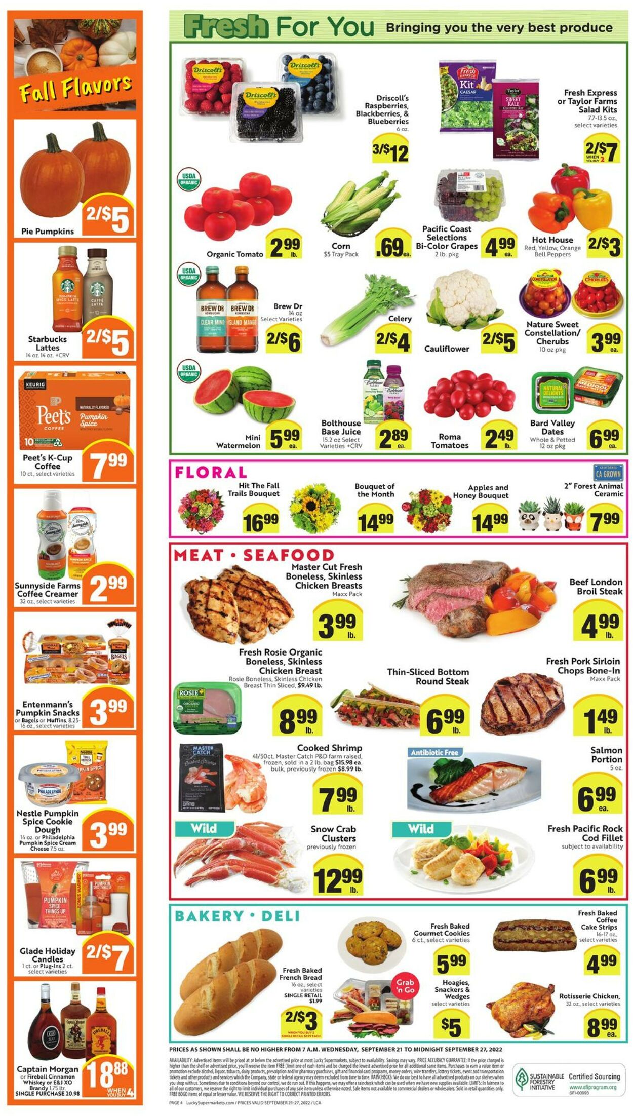 Lucky Supermarkets Weekly Ad Circular - valid 09/21-09/27/2022 (Page 4)