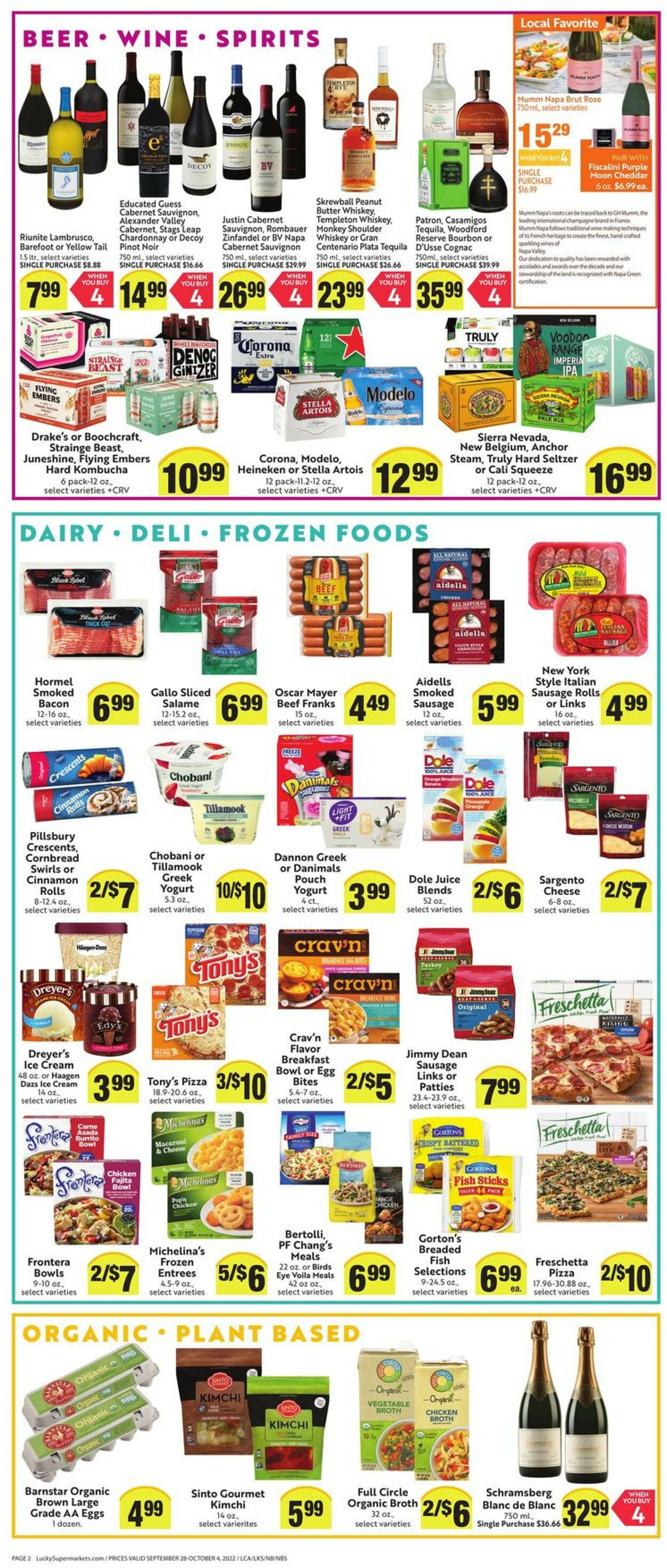 Lucky Supermarkets Weekly Ad Circular - valid 09/28-10/04/2022 (Page 2)