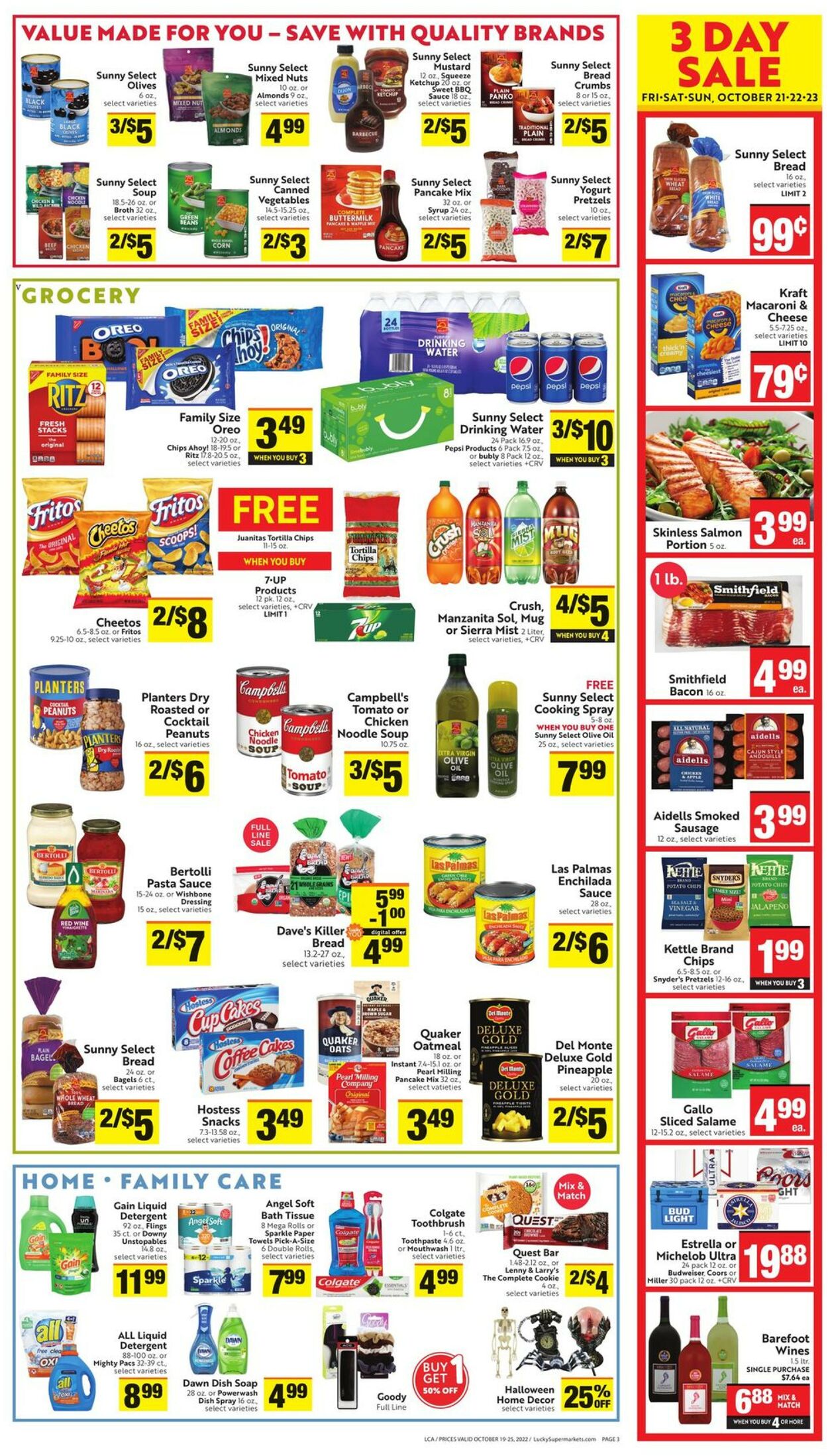 Lucky Supermarkets Weekly Ad Circular - valid 10/19-10/25/2022 (Page 3)