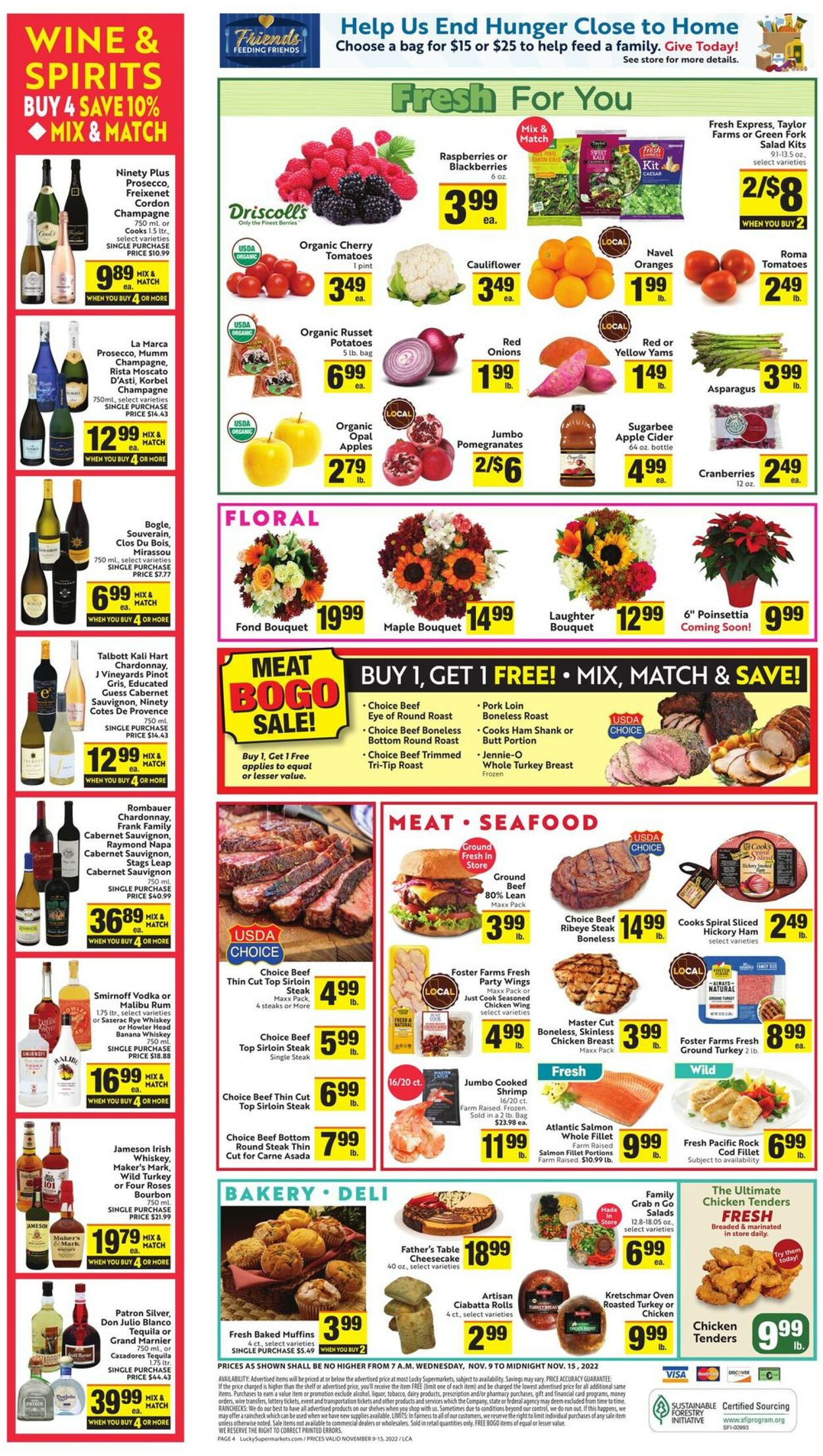 Lucky Supermarkets Weekly Ad Circular - valid 11/09-11/15/2022 (Page 4)