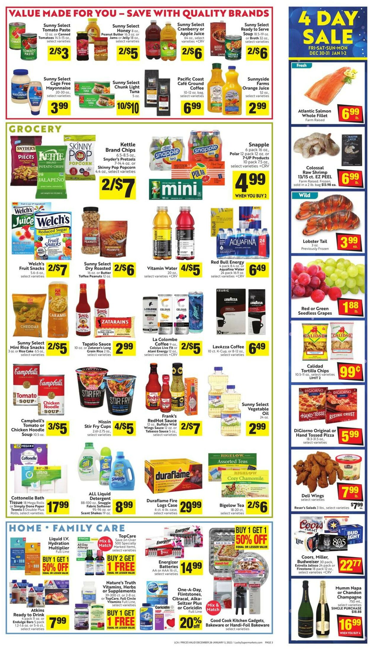 Lucky Supermarkets Weekly Ad Circular - valid 12/28-01/03/2023 (Page 3)