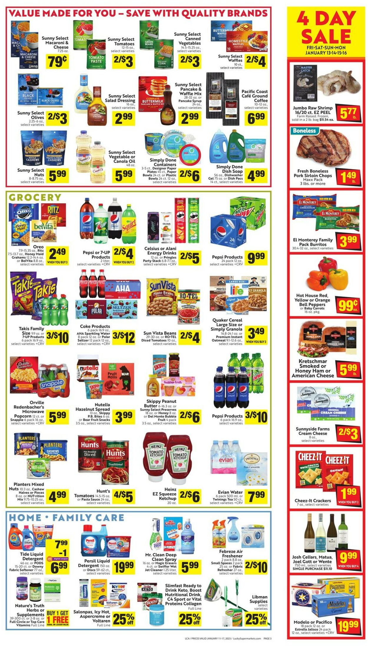 Lucky Supermarkets Weekly Ad Circular - valid 01/11-01/17/2023 (Page 3)