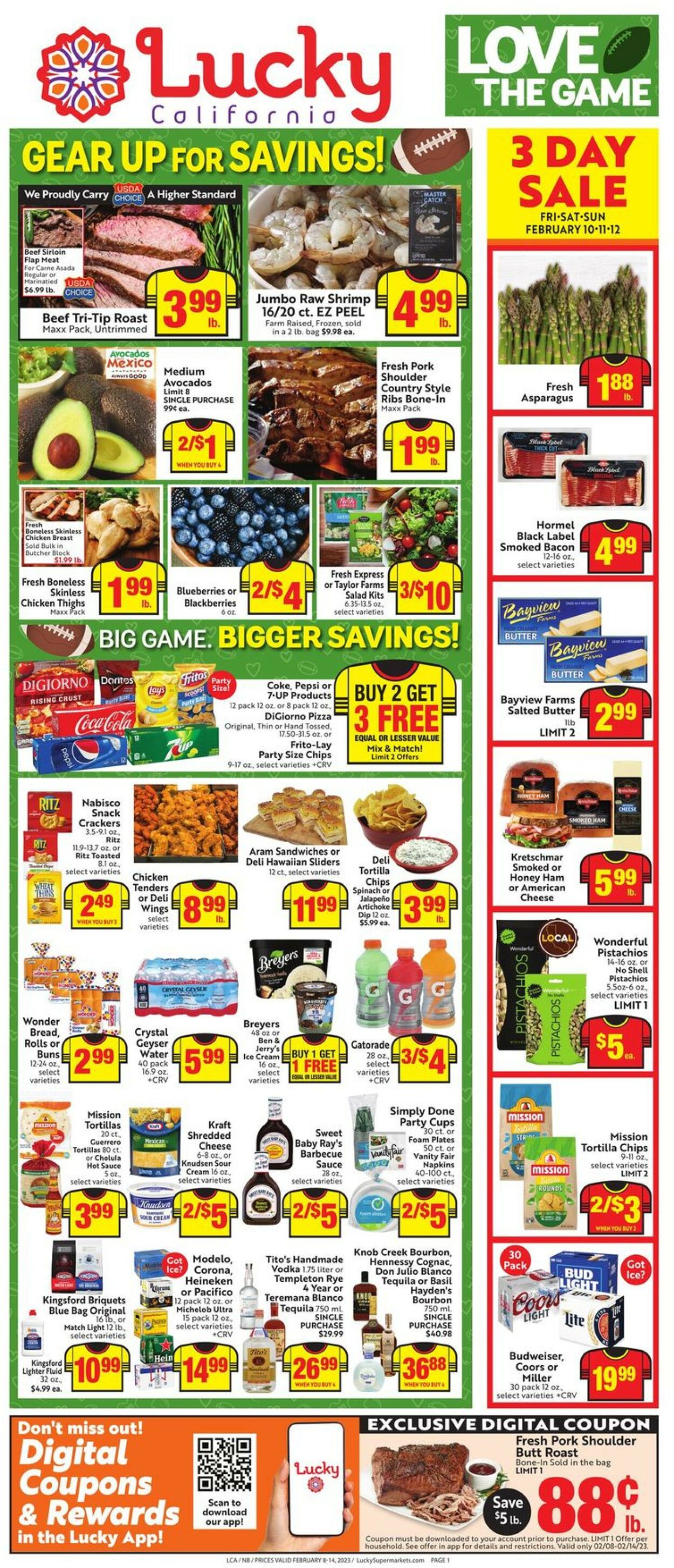 Lucky Supermarkets Weekly Ad Circular - valid 02/08-02/14/2023