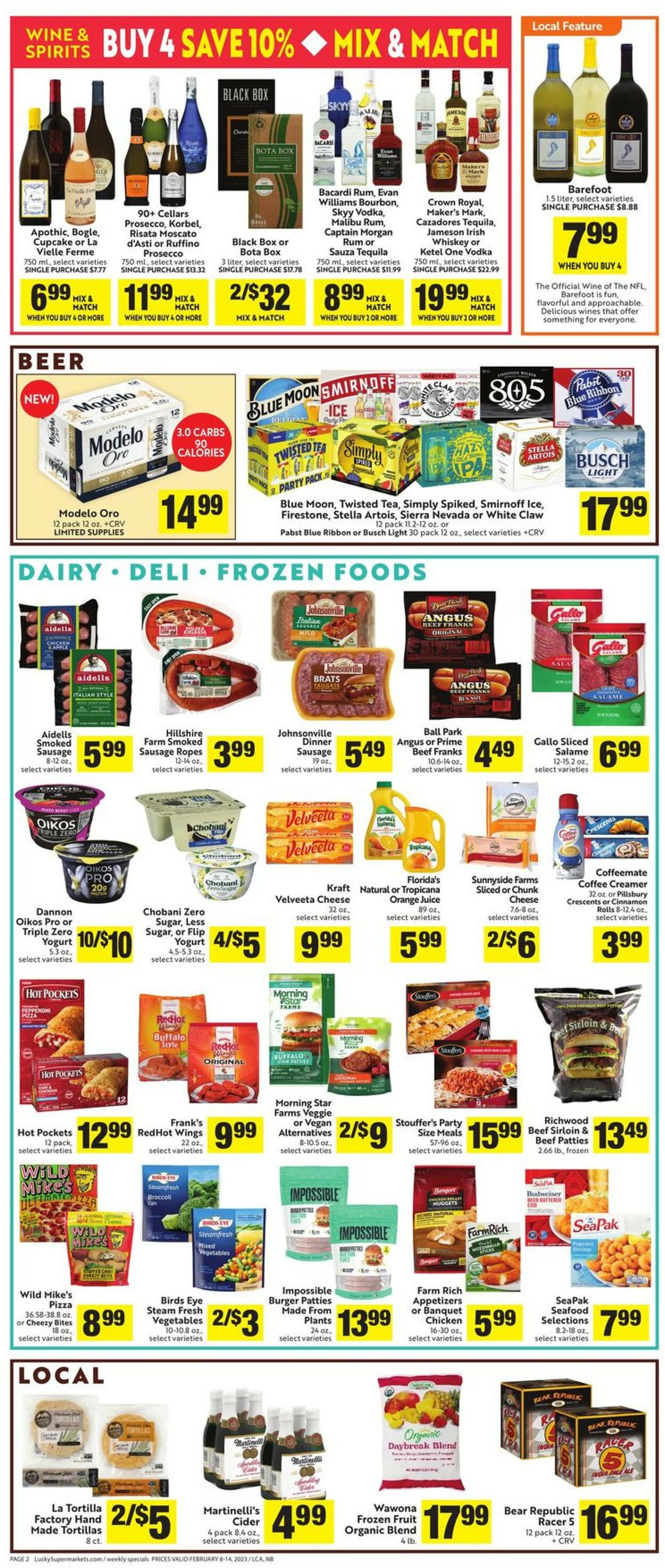 Lucky Supermarkets Weekly Ad Circular - valid 02/08-02/14/2023 (Page 2)