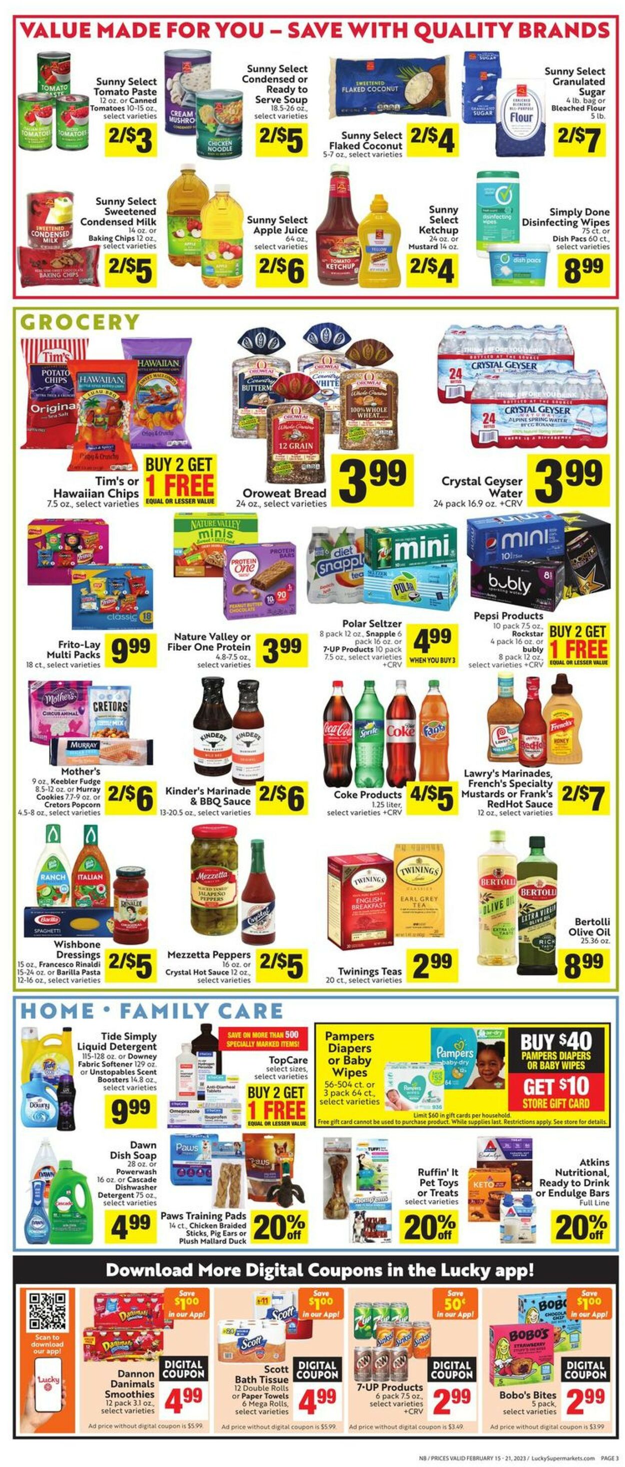 Lucky Supermarkets Weekly Ad Circular - valid 02/15-02/21/2023 (Page 3)