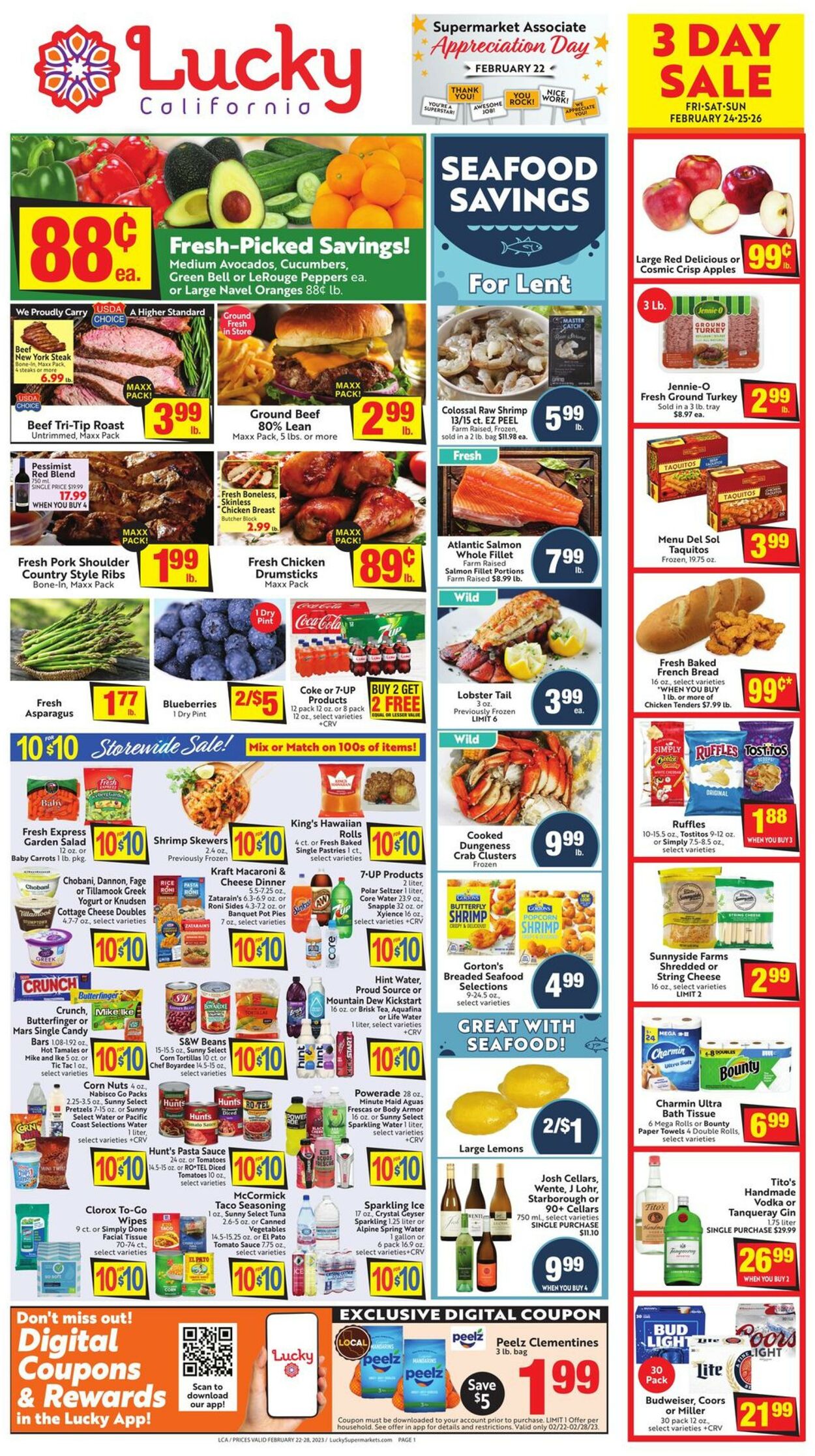 Lucky Supermarkets Weekly Ad Circular - valid 02/22-02/28/2023