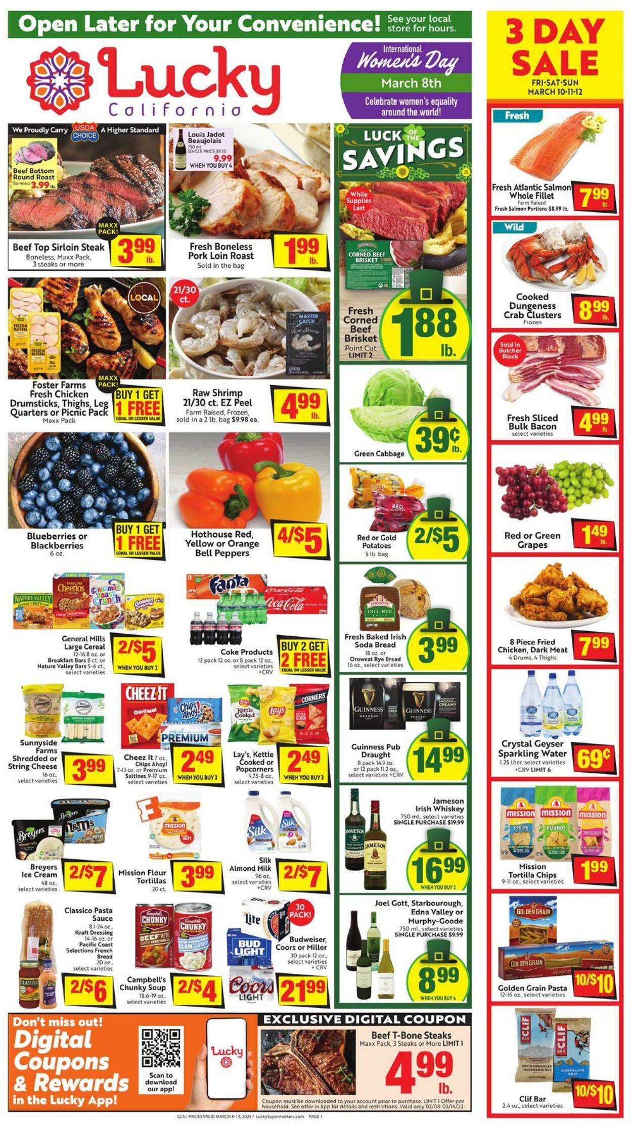 Lucky Supermarkets Weekly Ad Circular - valid 03/08-03/14/2023