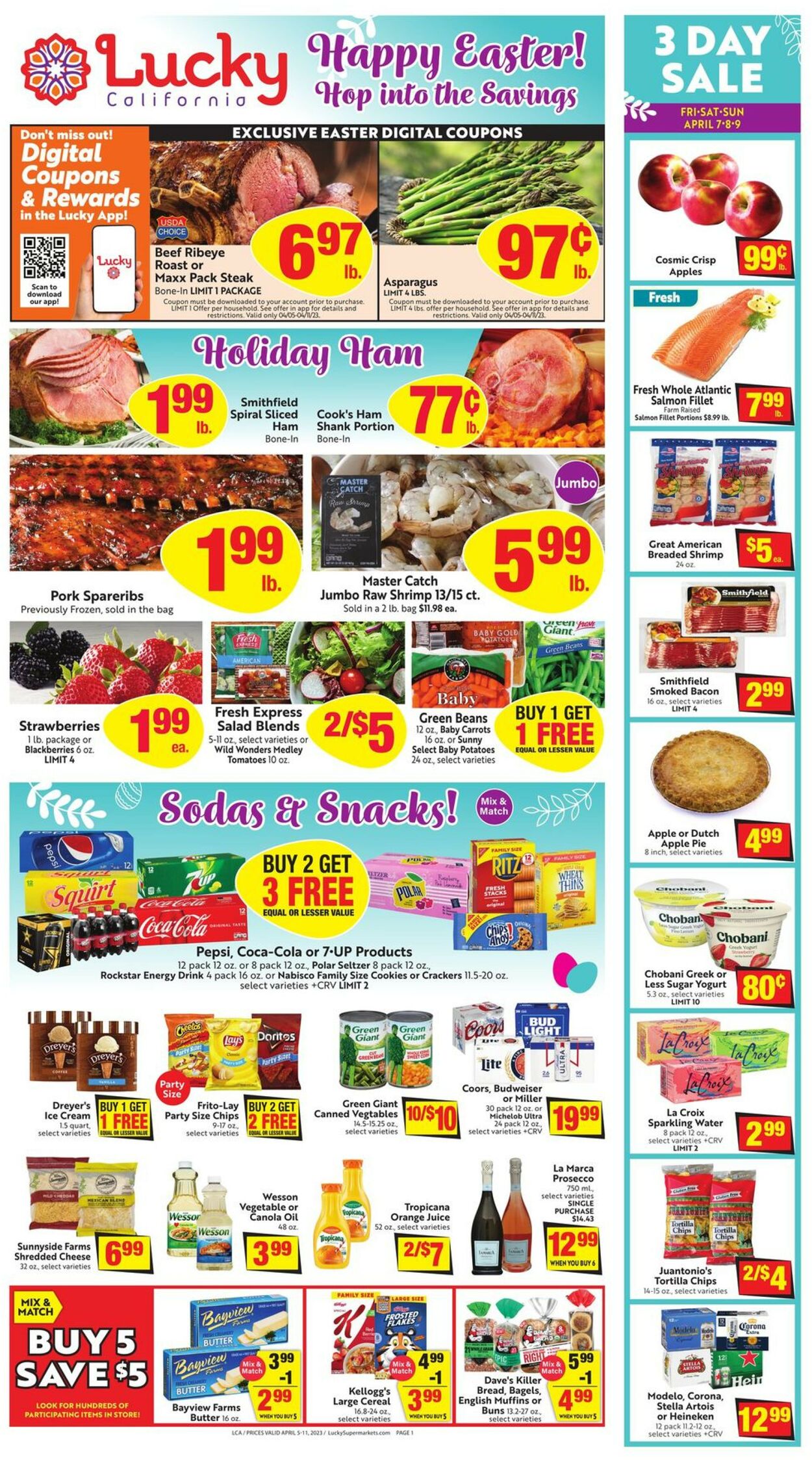Lucky Supermarkets Weekly Ad Circular - valid 04/05-04/11/2023