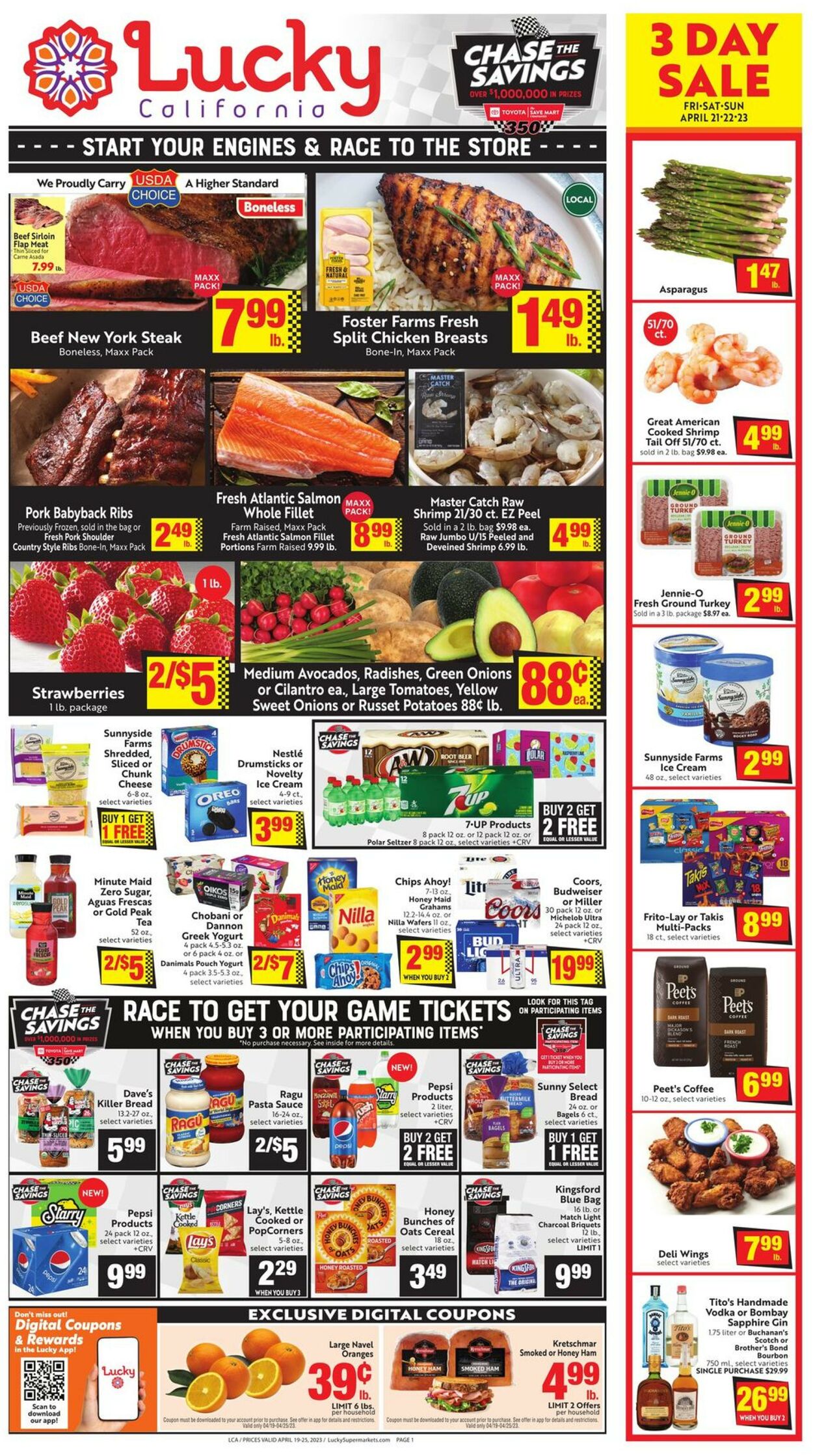Lucky Supermarkets Weekly Ad Circular - valid 04/19-04/25/2023