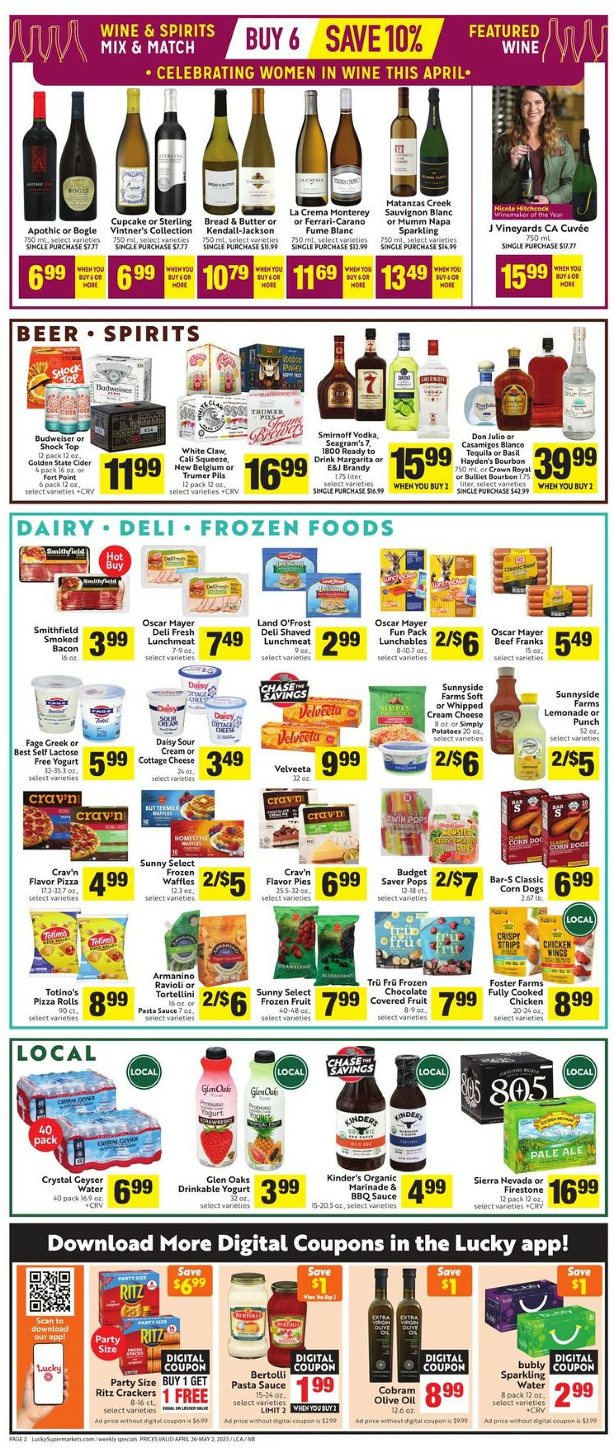Lucky Supermarkets Weekly Ad Circular - valid 04/26-05/02/2023 (Page 2)