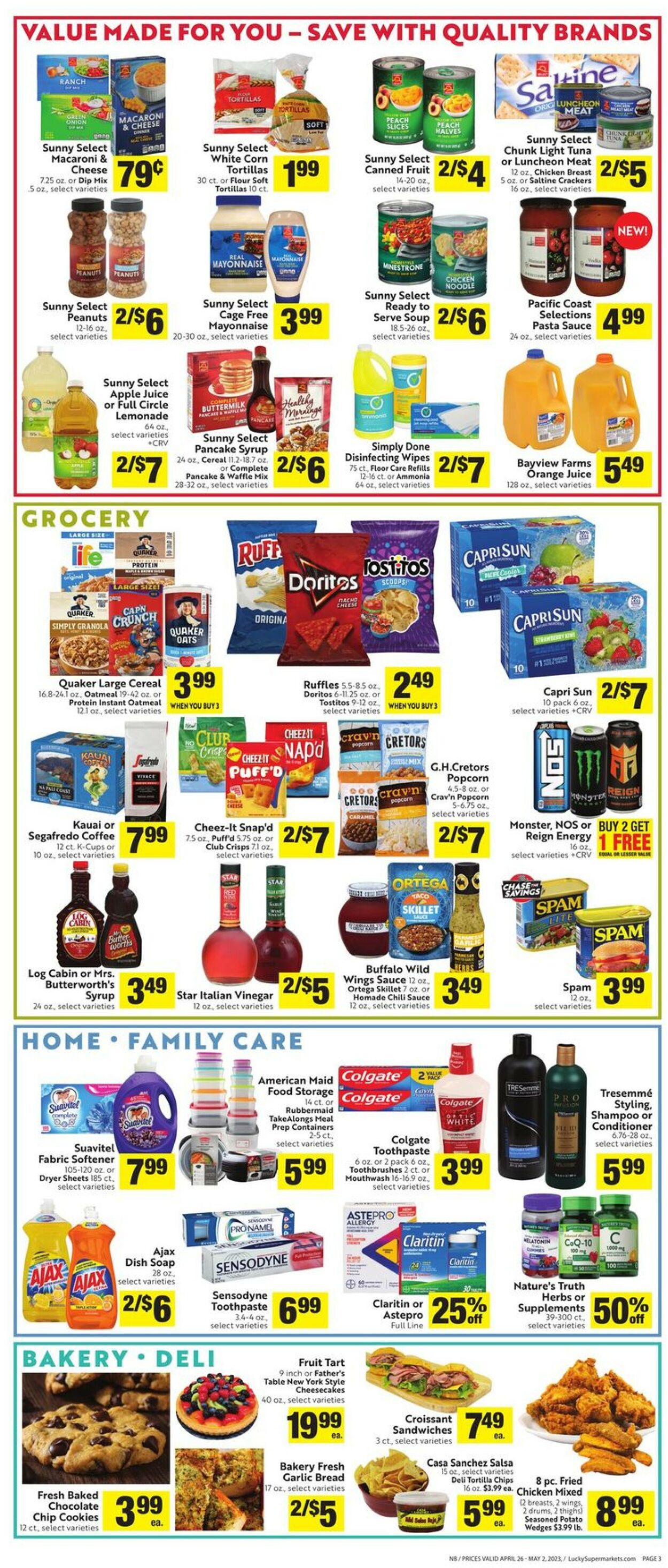 Lucky Supermarkets Weekly Ad Circular - valid 04/26-05/02/2023 (Page 3)