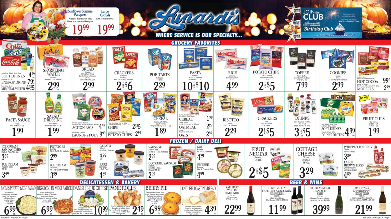 Lunardis Weekly Ad Circular - valid 10/20-10/26/2020 (Page 2)