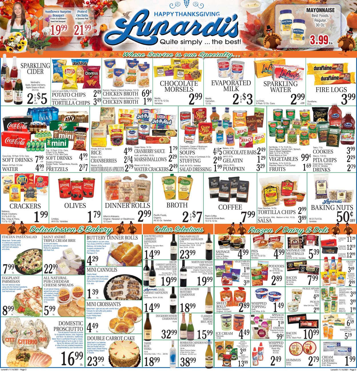 Lunardi's HOLIDAY 2021 Weekly Ad Circular - valid 11/16-11/22/2021 (Page 2)