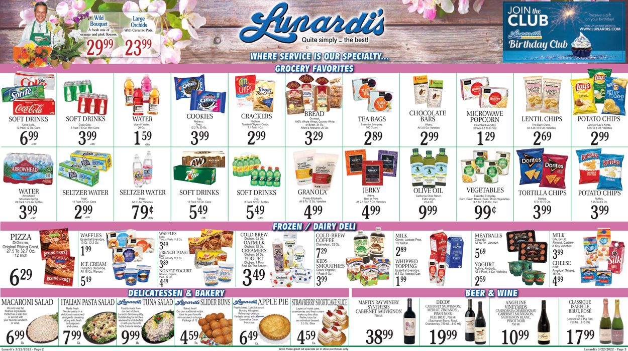 Lunardi's Weekly Ad Circular - valid 03/22-03/28/2022 (Page 2)
