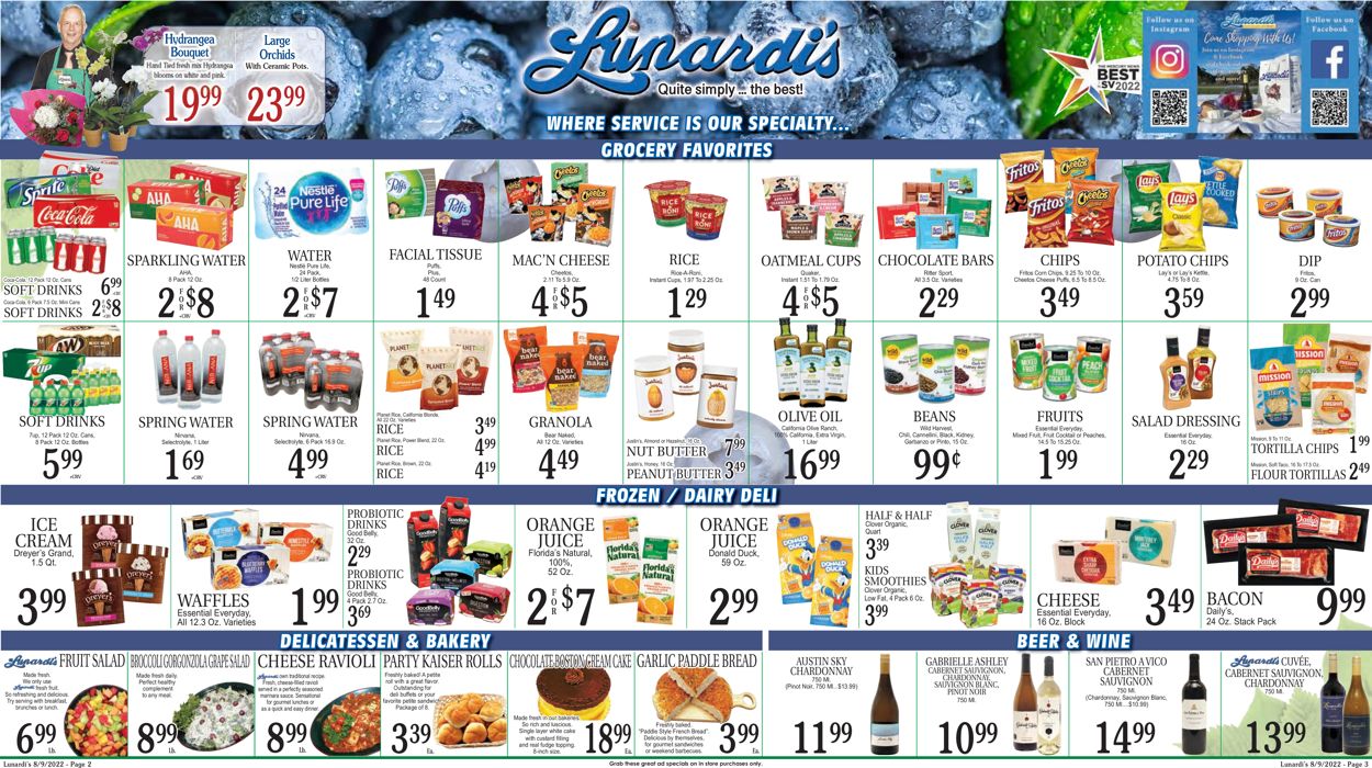 Lunardi's Weekly Ad Circular - valid 08/09-08/15/2022 (Page 2)