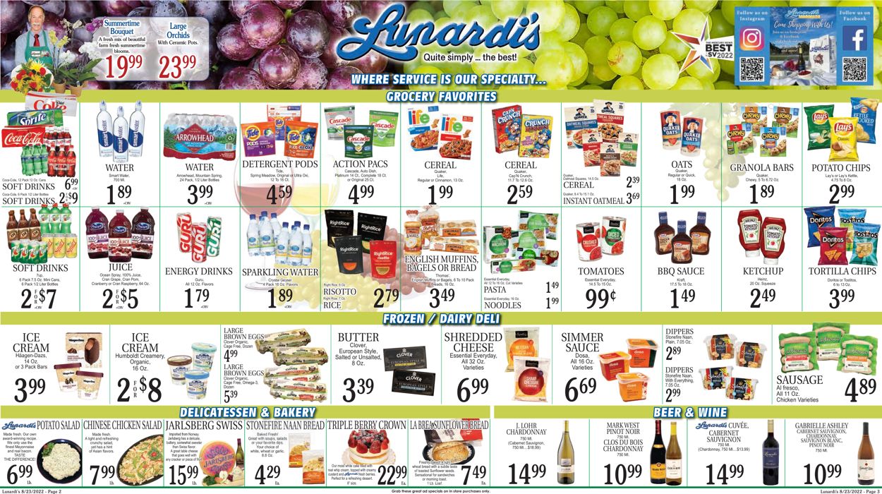 Lunardi's Weekly Ad Circular - valid 08/23-08/29/2022 (Page 2)