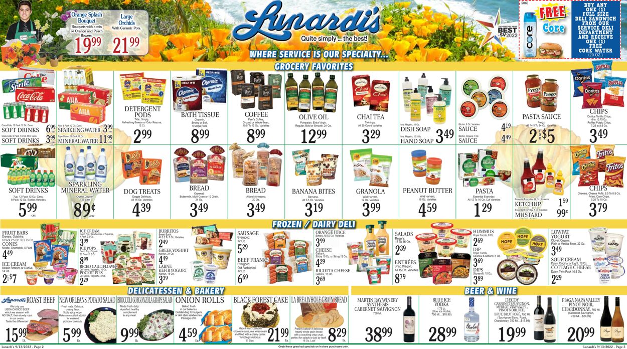 Lunardi's Weekly Ad Circular - valid 09/13-09/19/2022 (Page 2)
