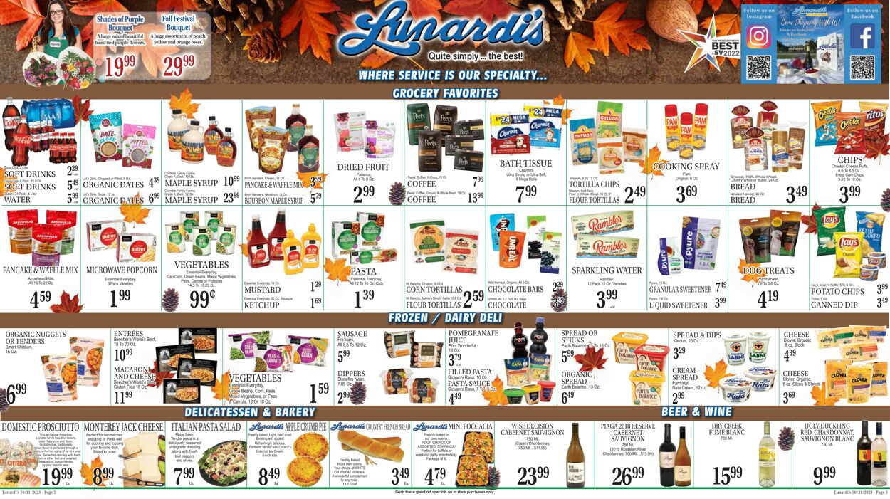 Lunardi's Weekly Ad Circular - valid 10/31-11/07/2023 (Page 2)