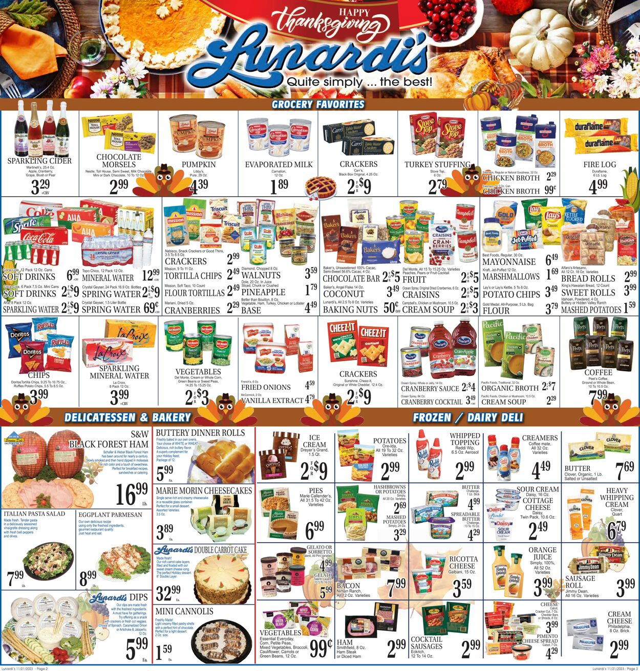 Lunardi's Weekly Ad Circular - valid 11/21-11/28/2023 (Page 2)