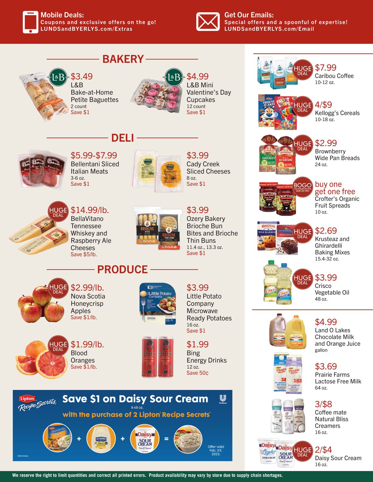 Lunds & Byerlys Weekly Ad Circular - valid 02/03-02/09/2022 (Page 2)