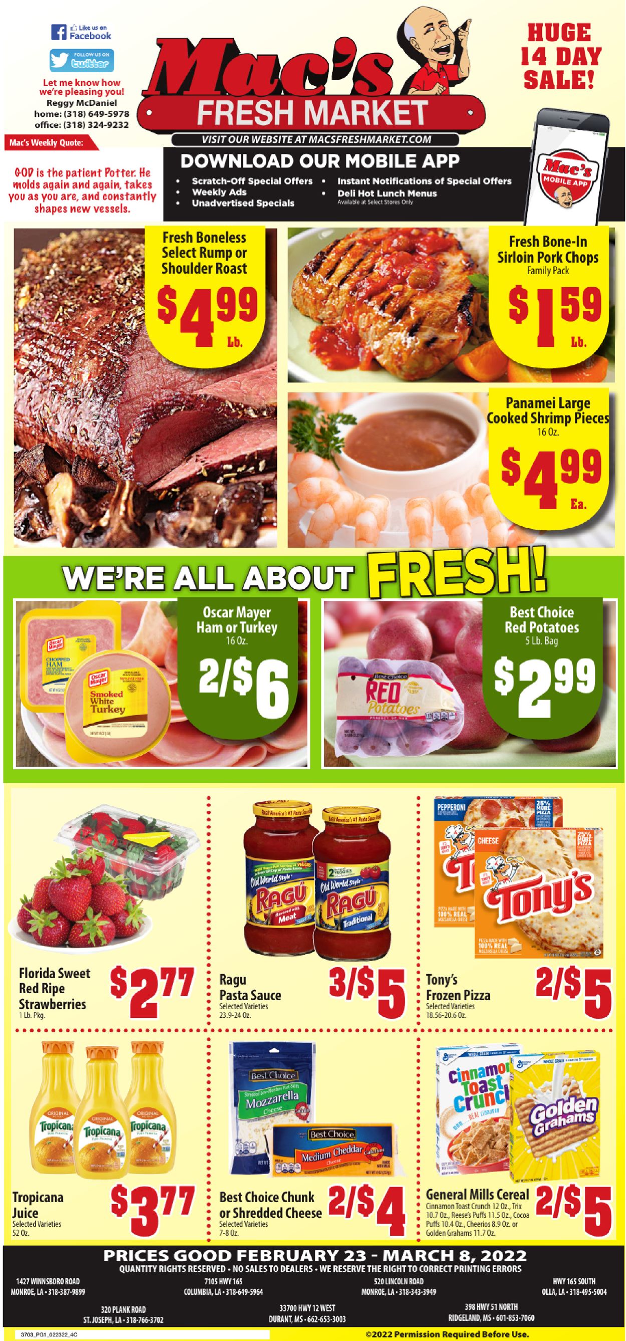 Mac's Freshmarket Weekly Ad Circular - valid 02/23-03/08/2022 (Page 3)