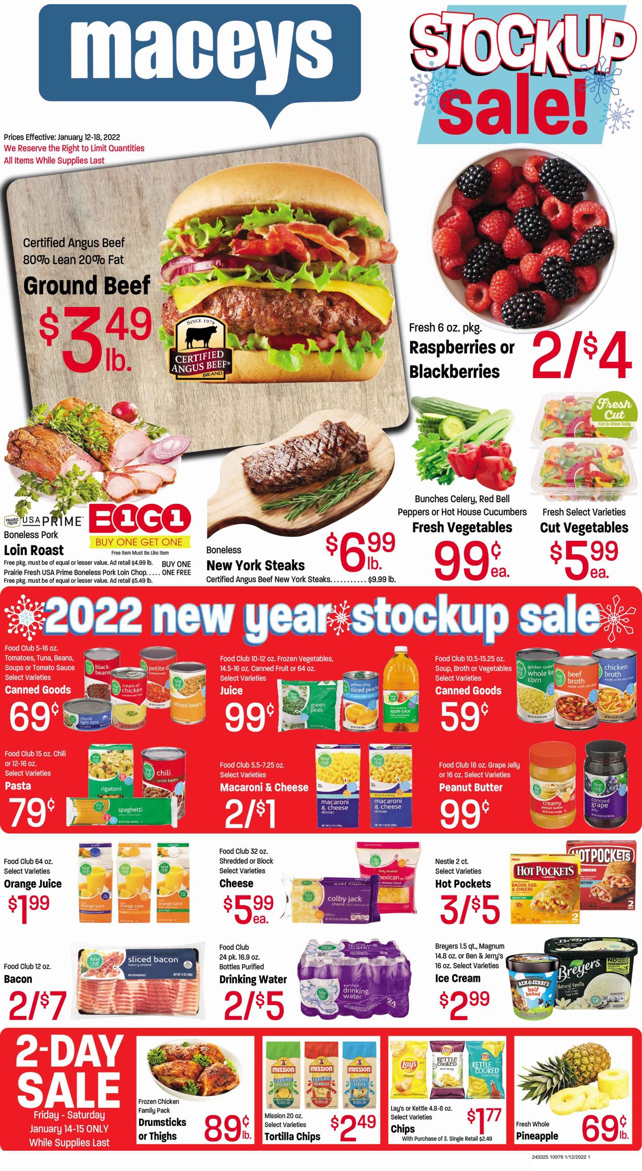 Maceys Weekly Ad Circular - valid 01/12-01/18/2022
