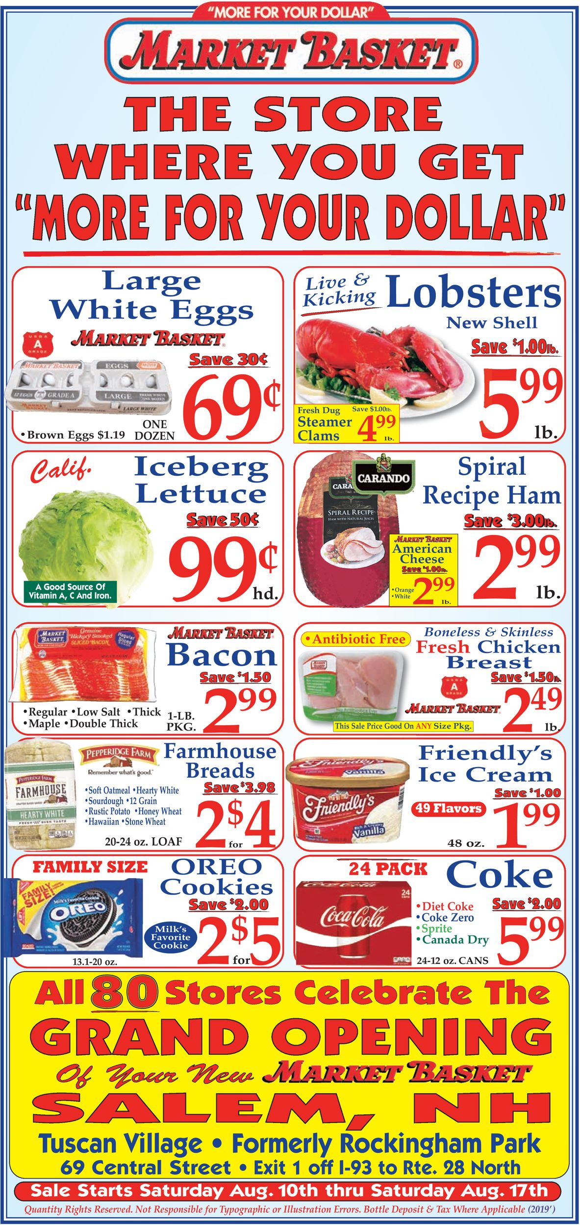 Market Basket Weekly Ad Circular - valid 08/10-08/17/2019