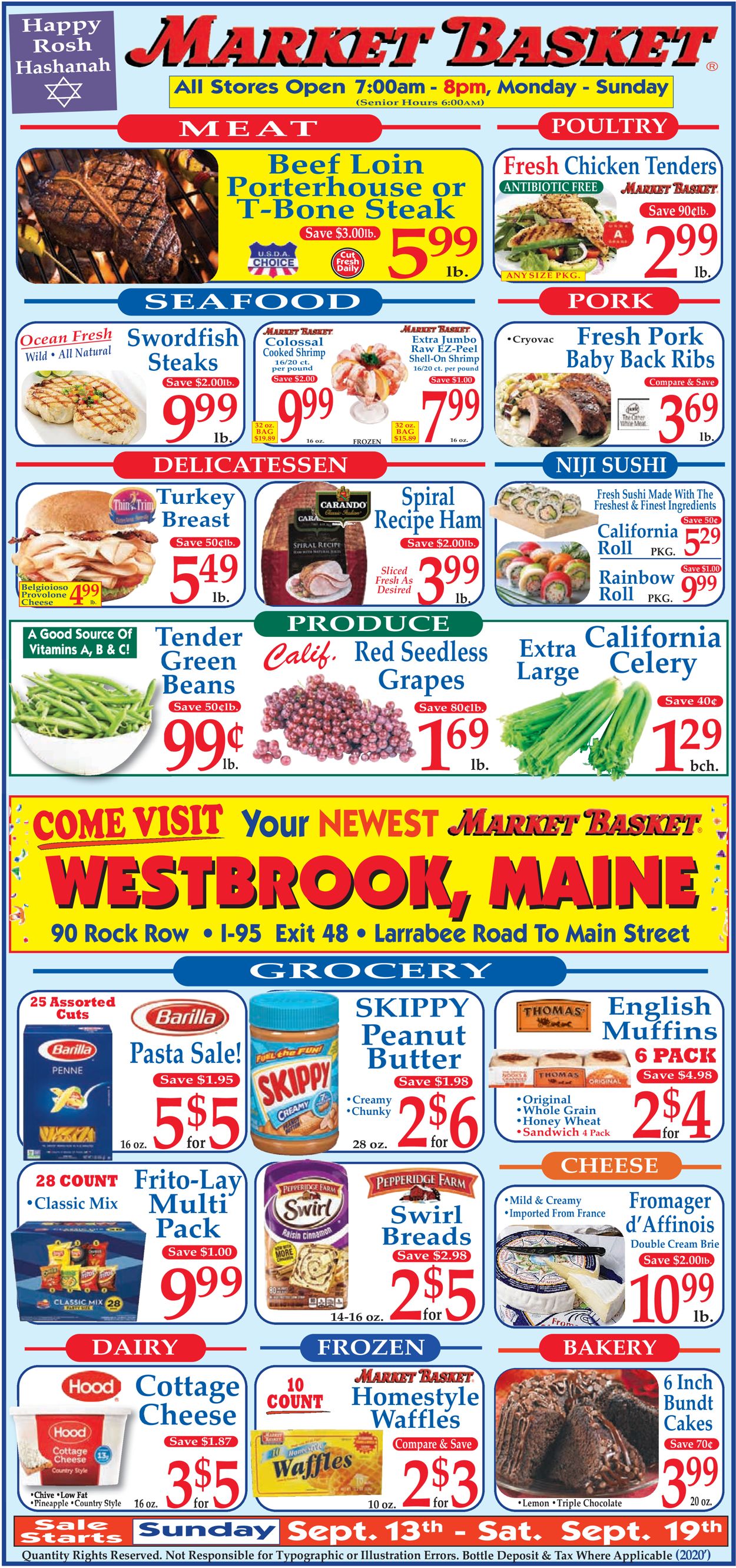 Market Basket Weekly Ad Circular - valid 09/13-09/19/2020