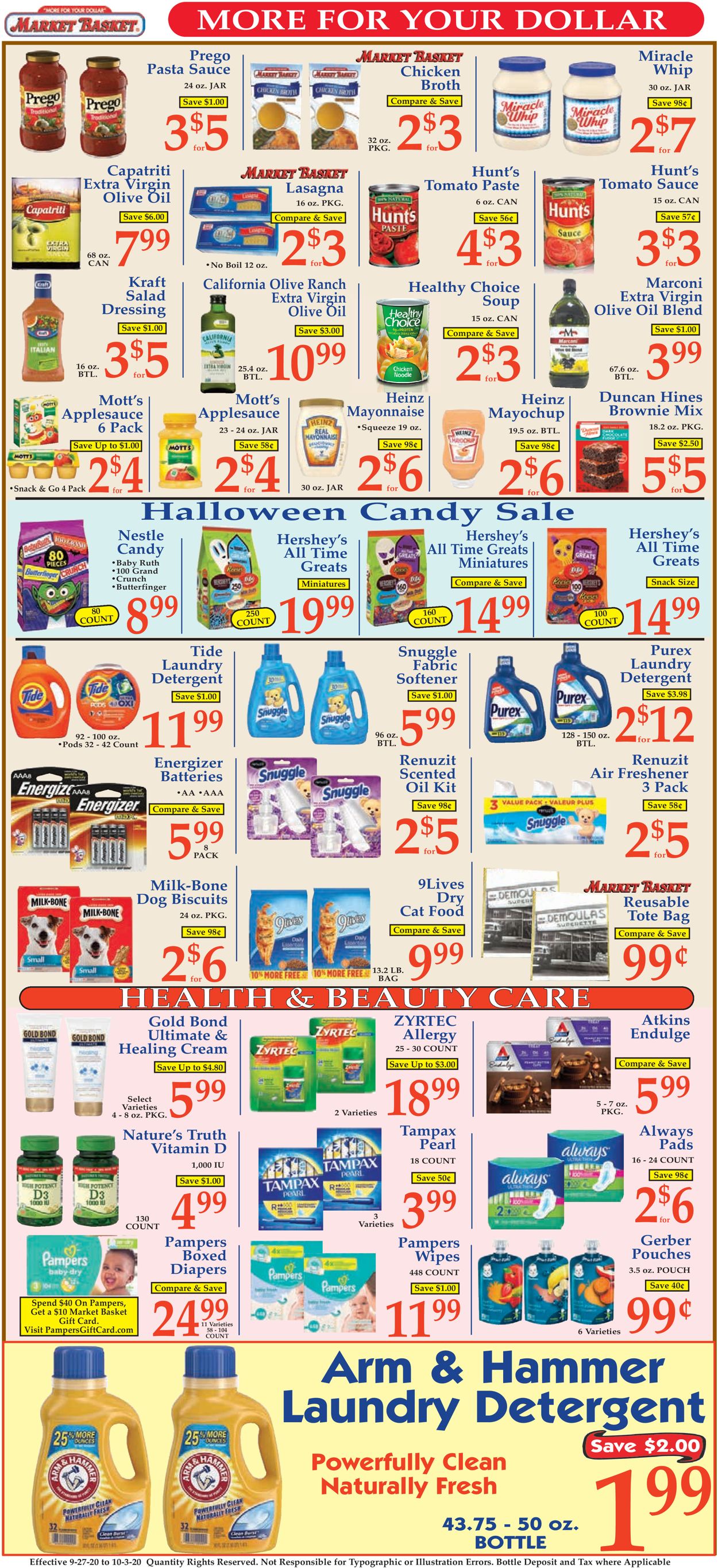 Market Basket Weekly Ad Circular - valid 09/27-10/03/2020 (Page 9)