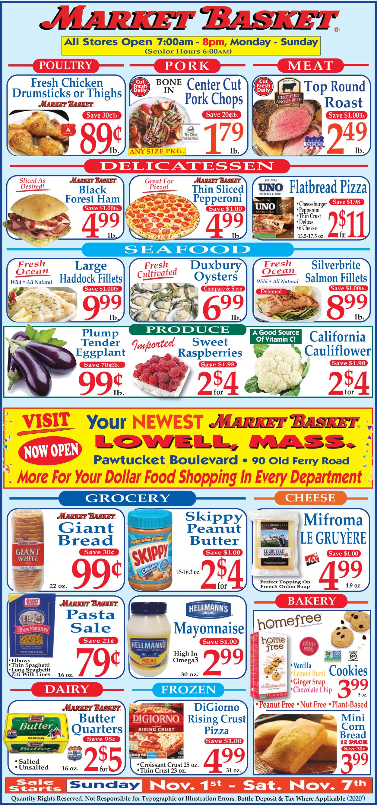 Market Basket Weekly Ad Circular - valid 11/01-11/07/2020