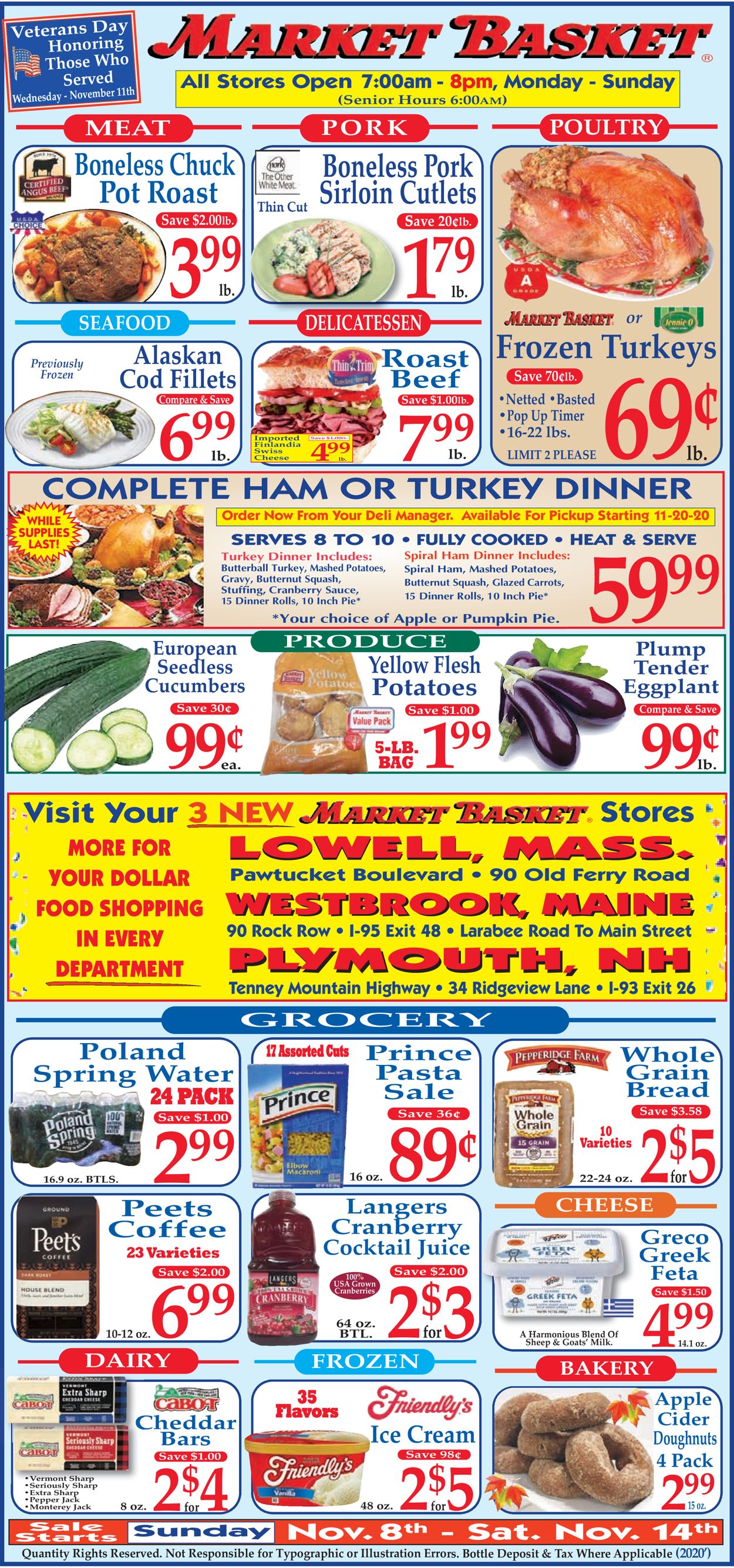 Market Basket Weekly Ad Circular - valid 11/09-11/14/2020