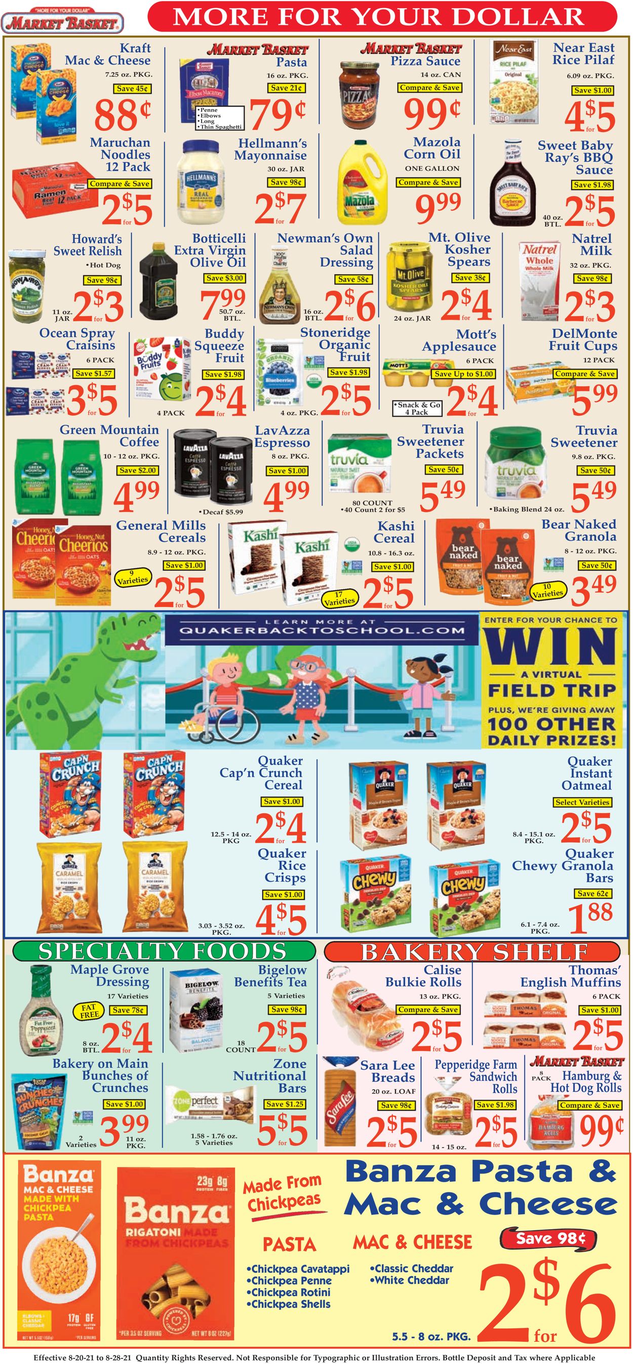 Market Basket Weekly Ad Circular - valid 08/20-08/28/2021 (Page 8)